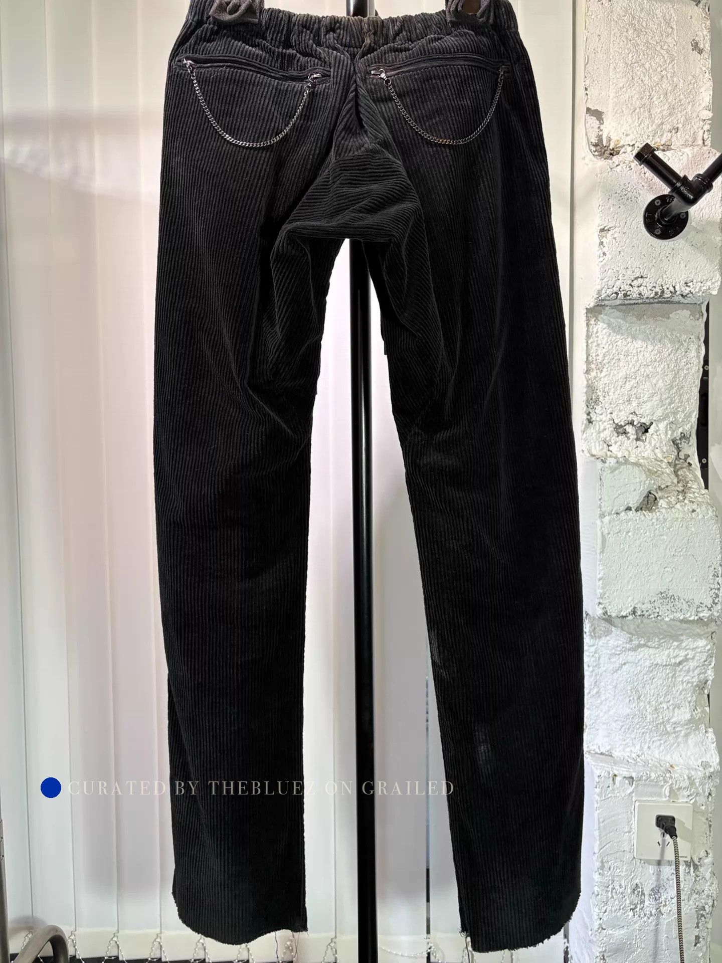 Number (N)ine Black Corduroy Chino Pants Size US 34 / EU 50 - 2 Thumbnail