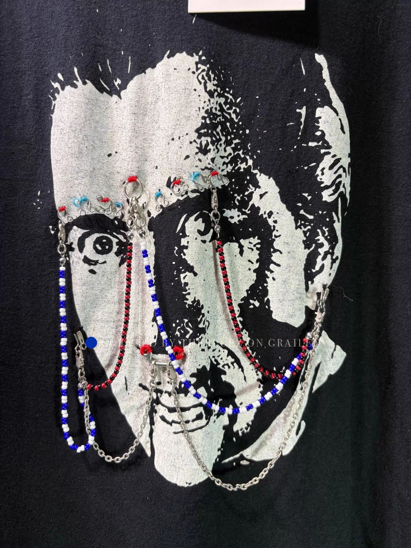 Undercover Black Beaded Portrait Print Tee Size US M / EU 48-50 / 2 - 3 Thumbnail