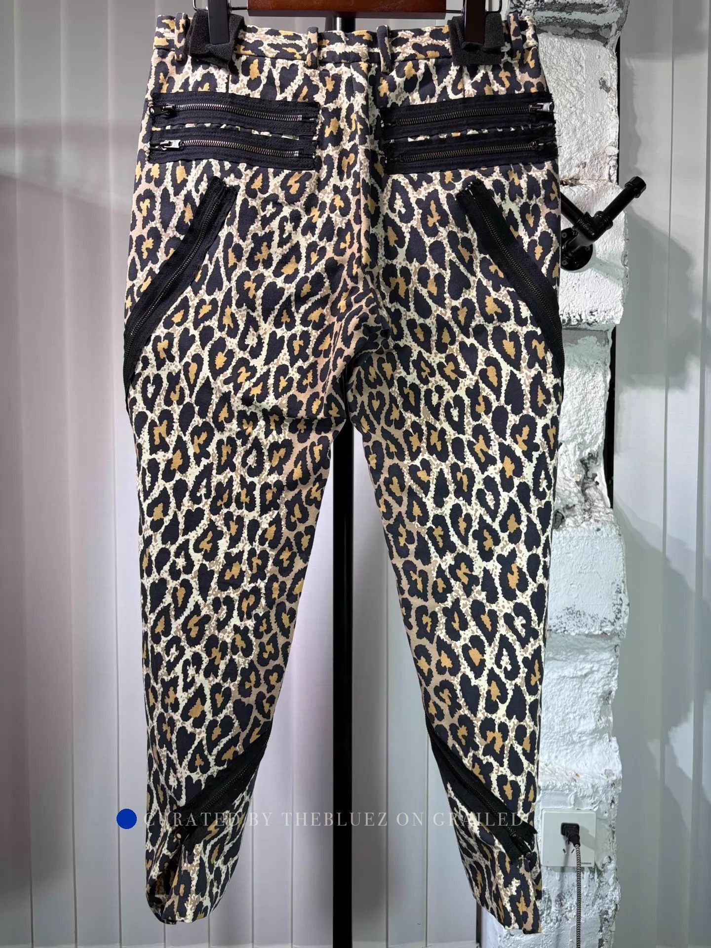 Number (N)ine Heart Leopard Print Cargo Pants Size US 32 / EU 48 - 4 Thumbnail