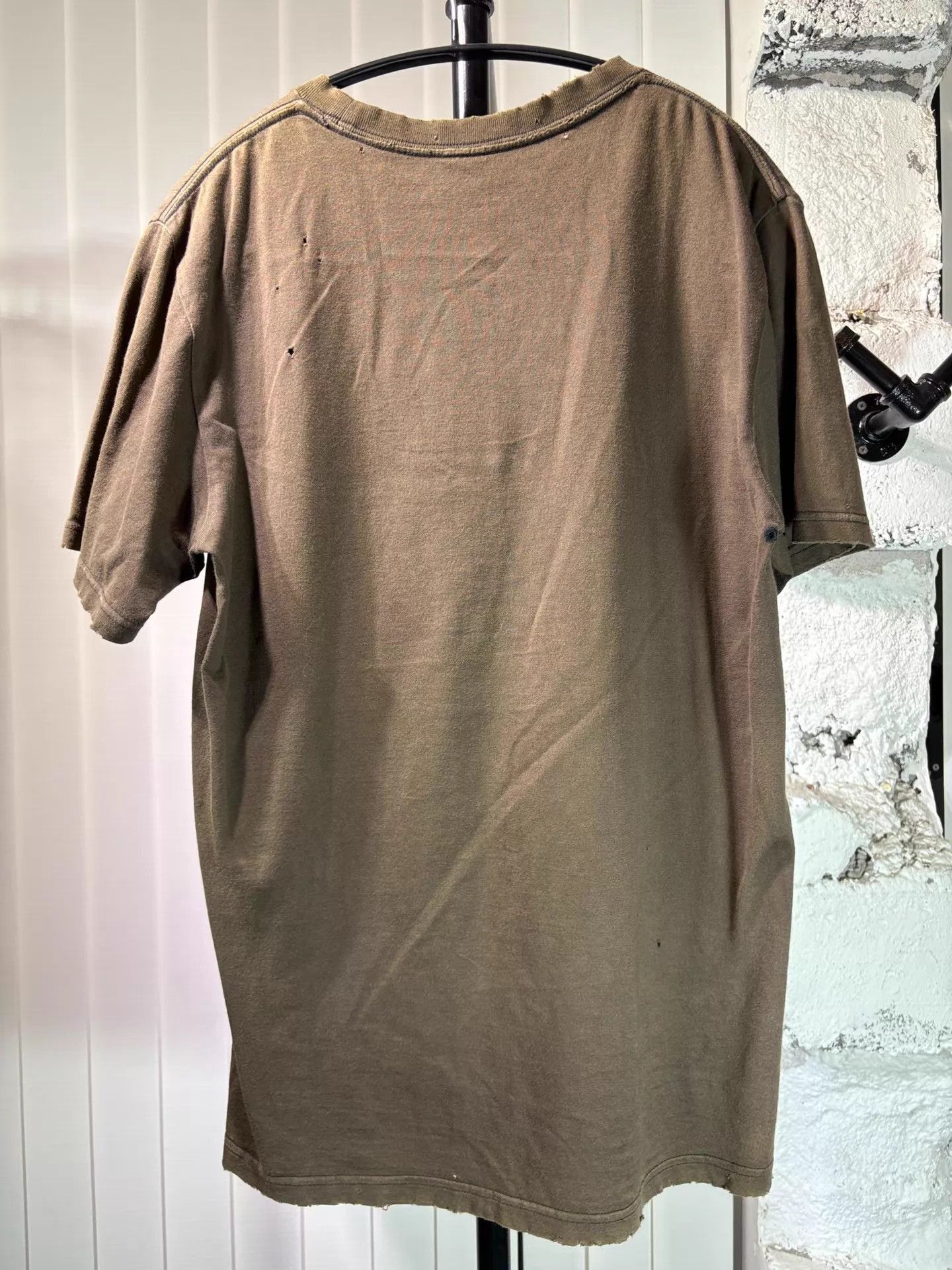 Number (N)ine Distressed Brown Guitar Graphic Tee Size US M / EU 48-50 / 2 - 2 Thumbnail
