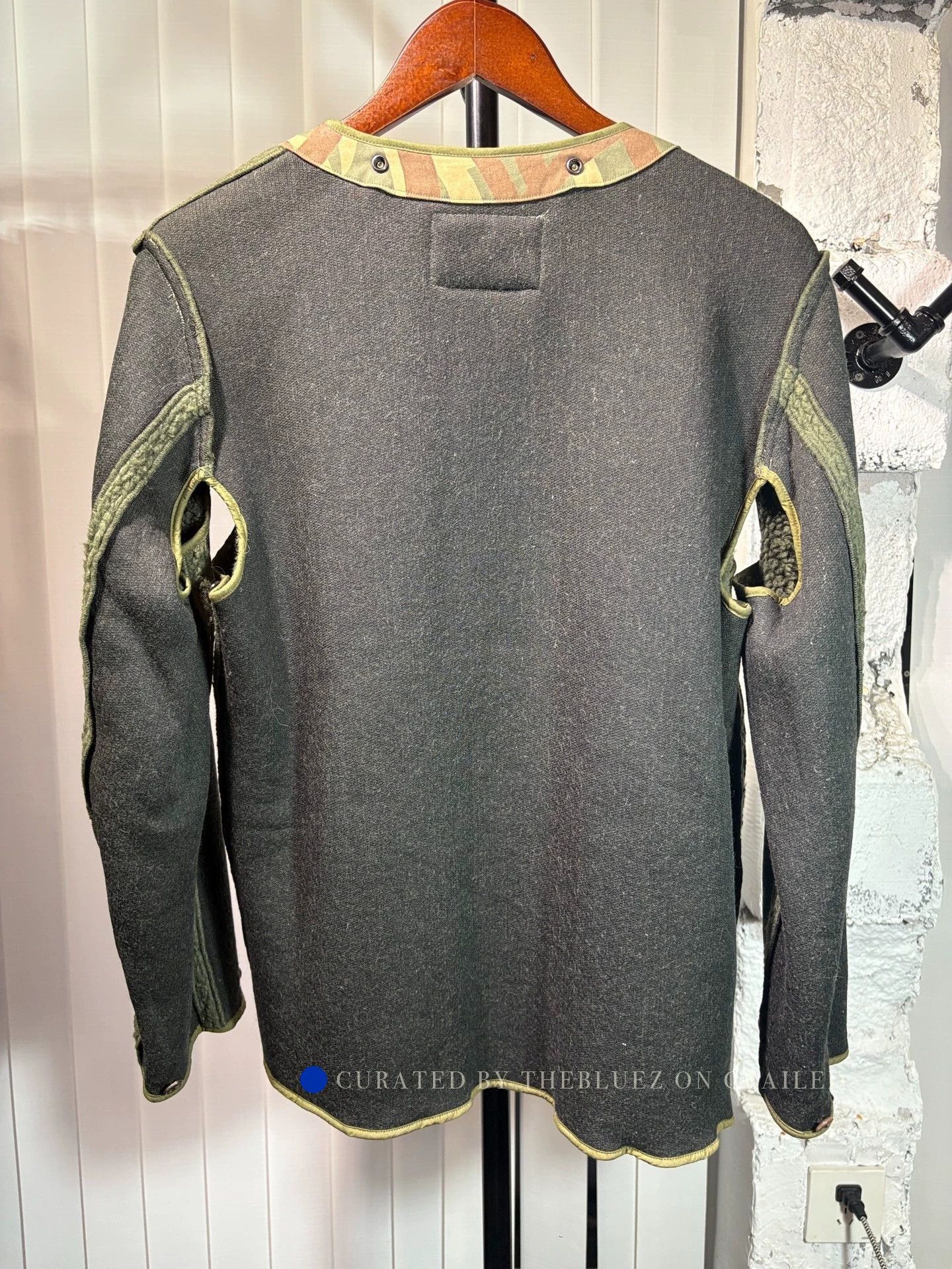Number (N)ine Waxed Canvas Jacket in Green Size US S / EU 44-46 / 1 - 4 Thumbnail
