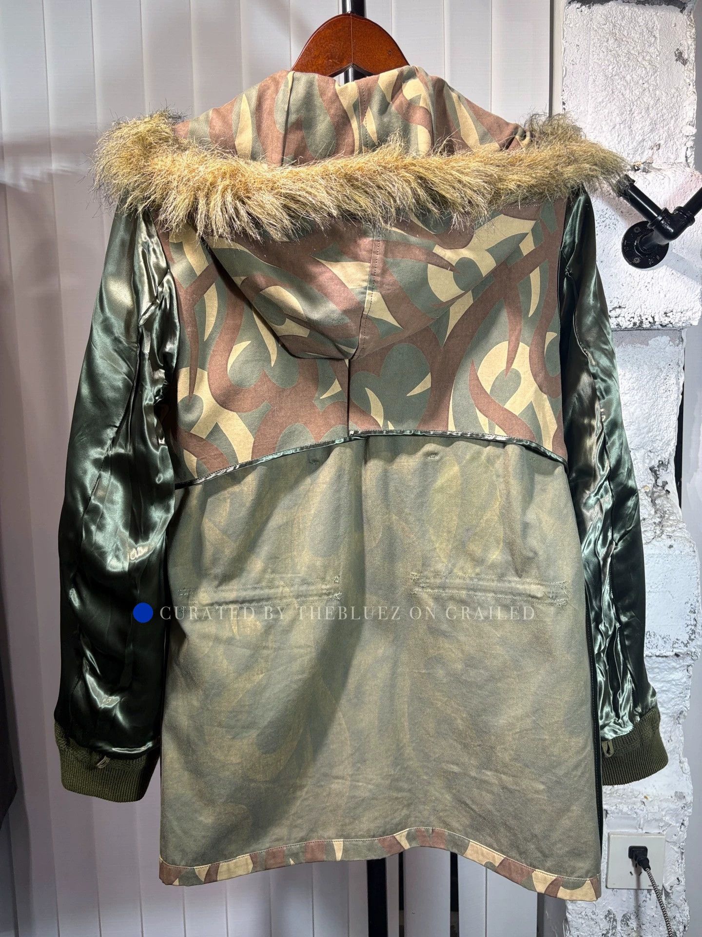 Number (N)ine Waxed Canvas Jacket in Green Size US S / EU 44-46 / 1 - 6 Thumbnail