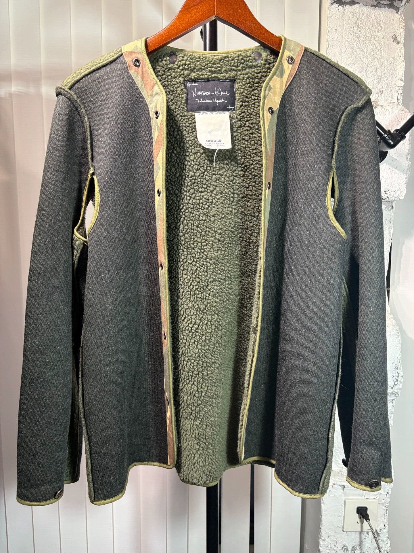 Number (N)ine Waxed Canvas Jacket in Green Size US S / EU 44-46 / 1 - 3 Thumbnail