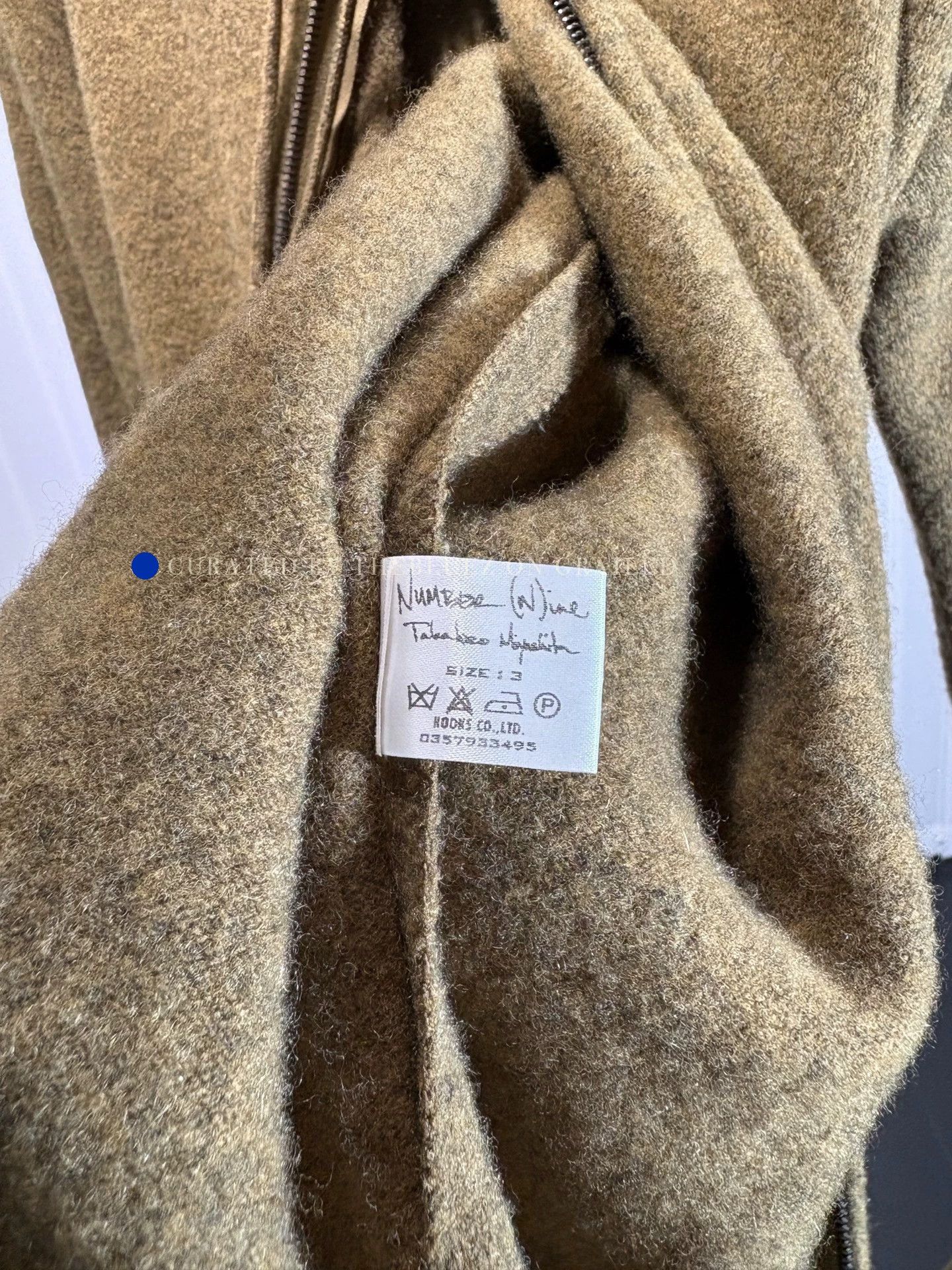 Number (N)ine Long Hooded Wool Sweater in Beige Size US L / EU 52-54 / 3 - 5 Thumbnail