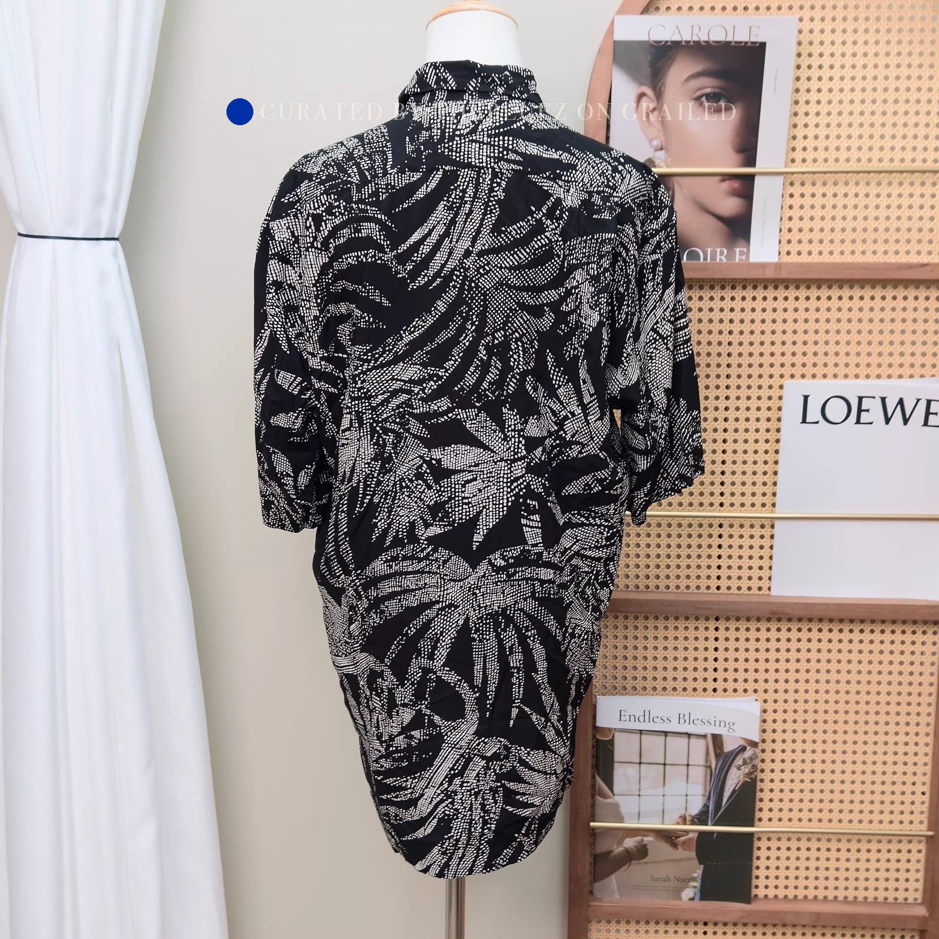 Yves Saint Laurent Polka Dot Palm Leaf Short Sleeve Shirt Size US M / EU 48-50 / 2 - 2 Thumbnail