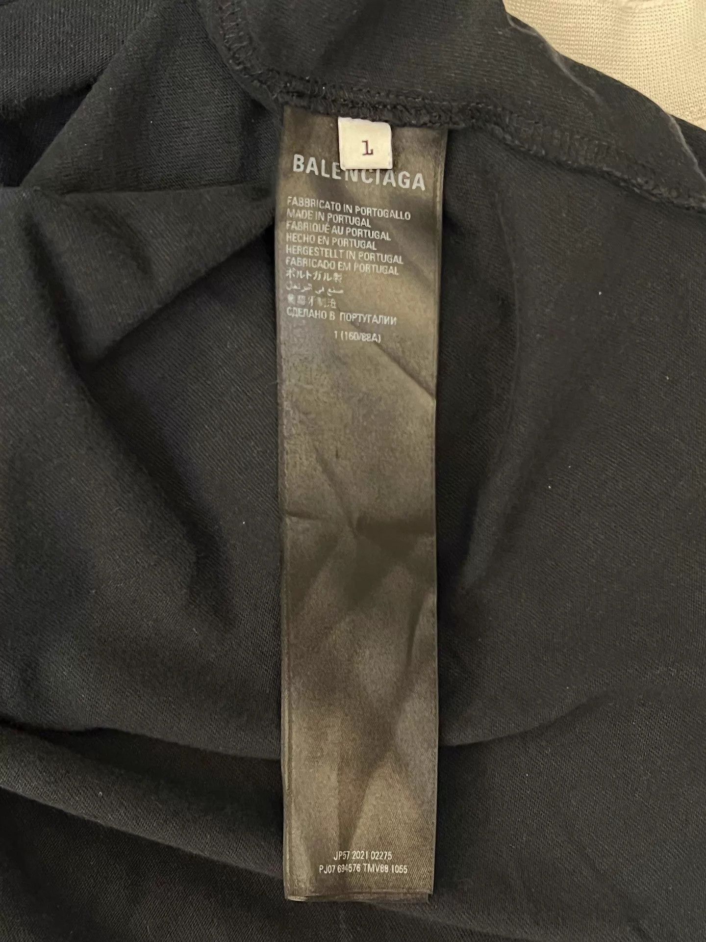 Balenciaga SS22 Lightning Graphic Tee in Black Size US S / EU 44-46 / 1 - 4 Thumbnail