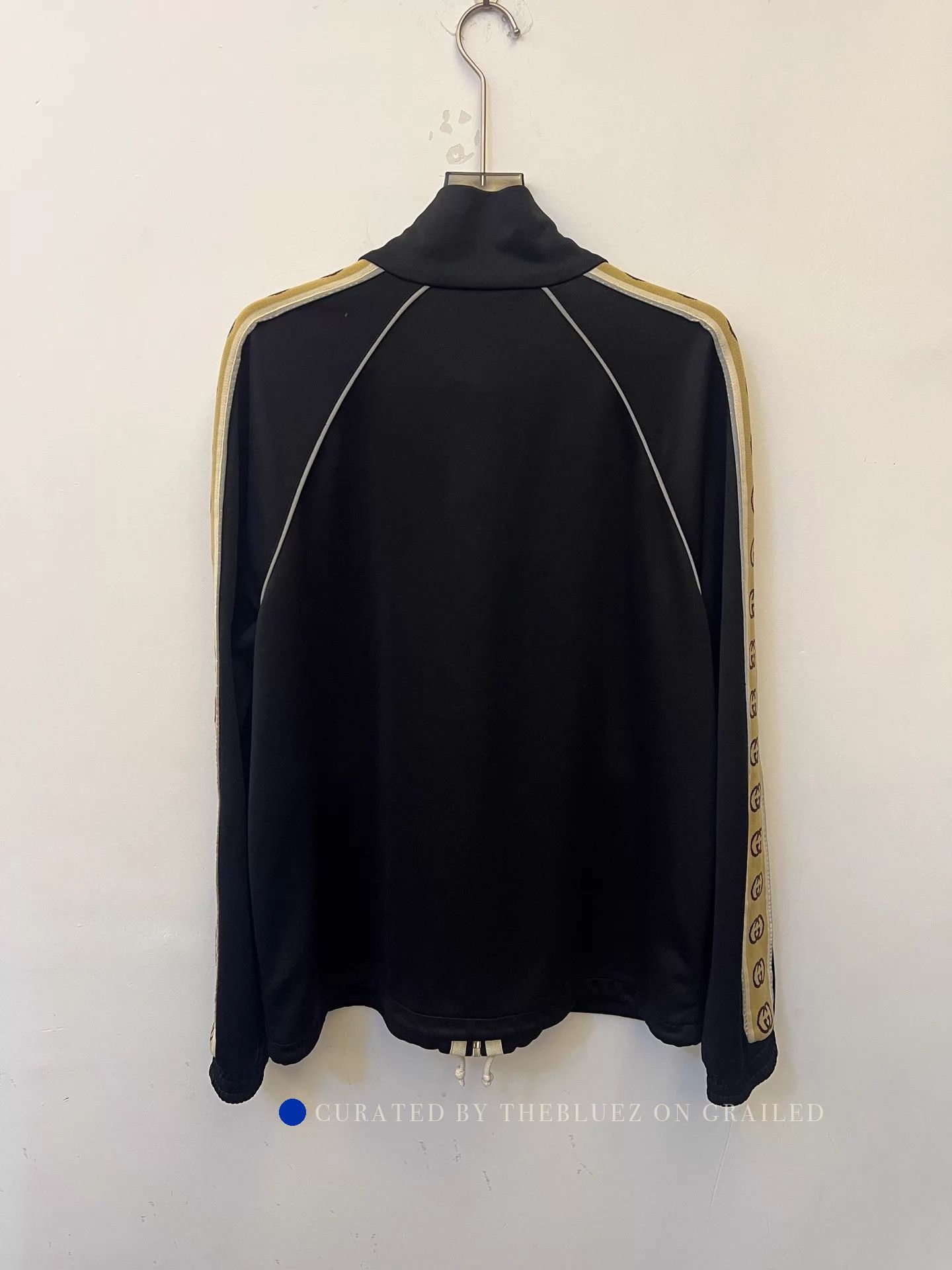 Gucci Sleek Black Logo Stripe Jacket Size US XL / EU 56 / 4 - 3 Thumbnail