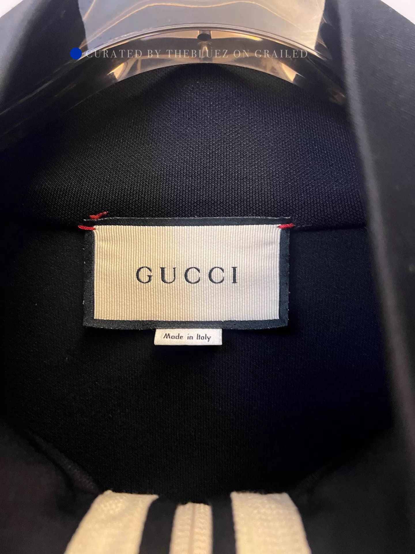 Gucci Sleek Black Logo Stripe Jacket Size US XL / EU 56 / 4 - 2 Thumbnail