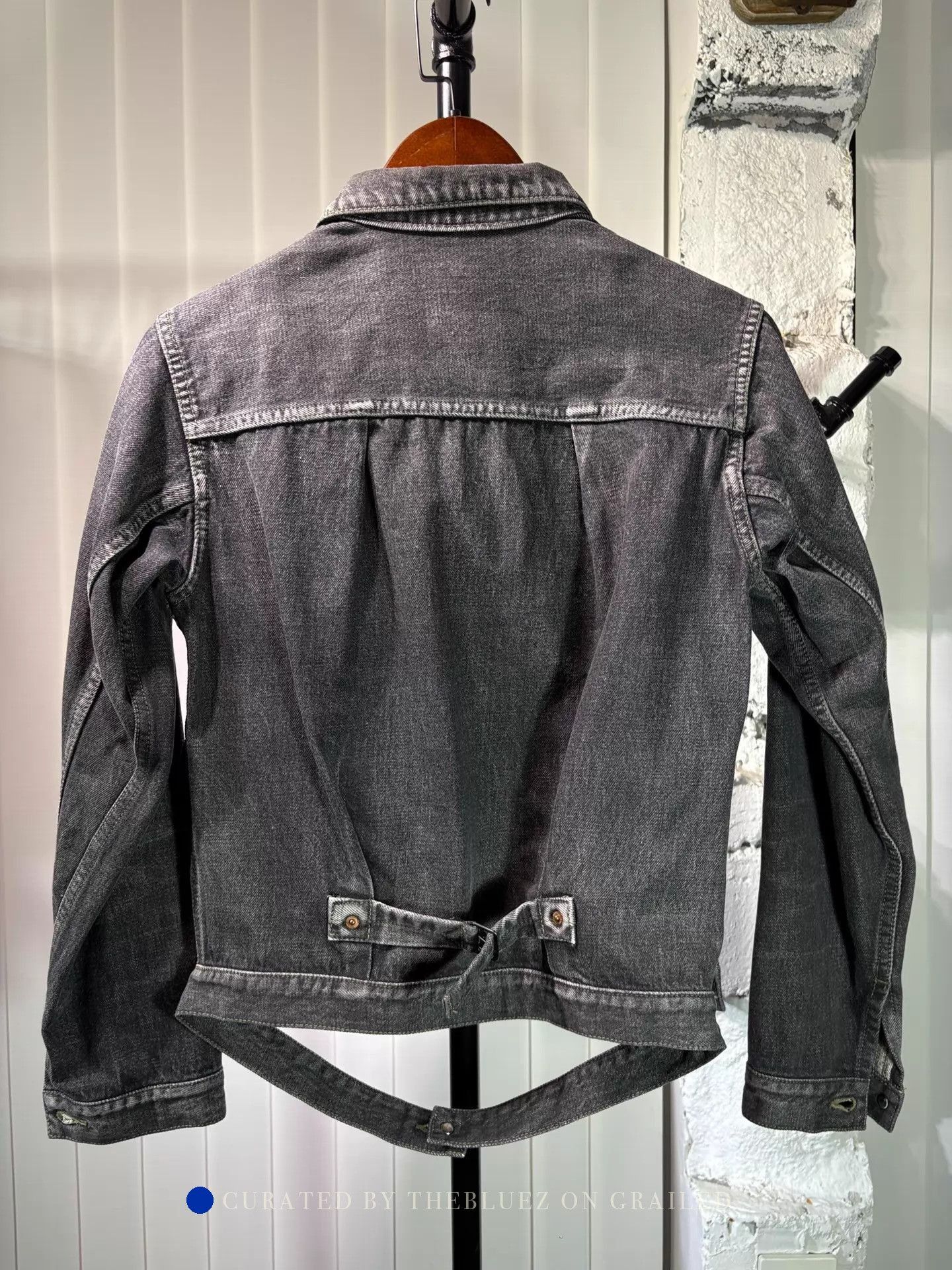 Yohji Yamamoto Vintage 90s Gray Denim Jacket Size US XS / EU 42 / 0 - 2 Thumbnail