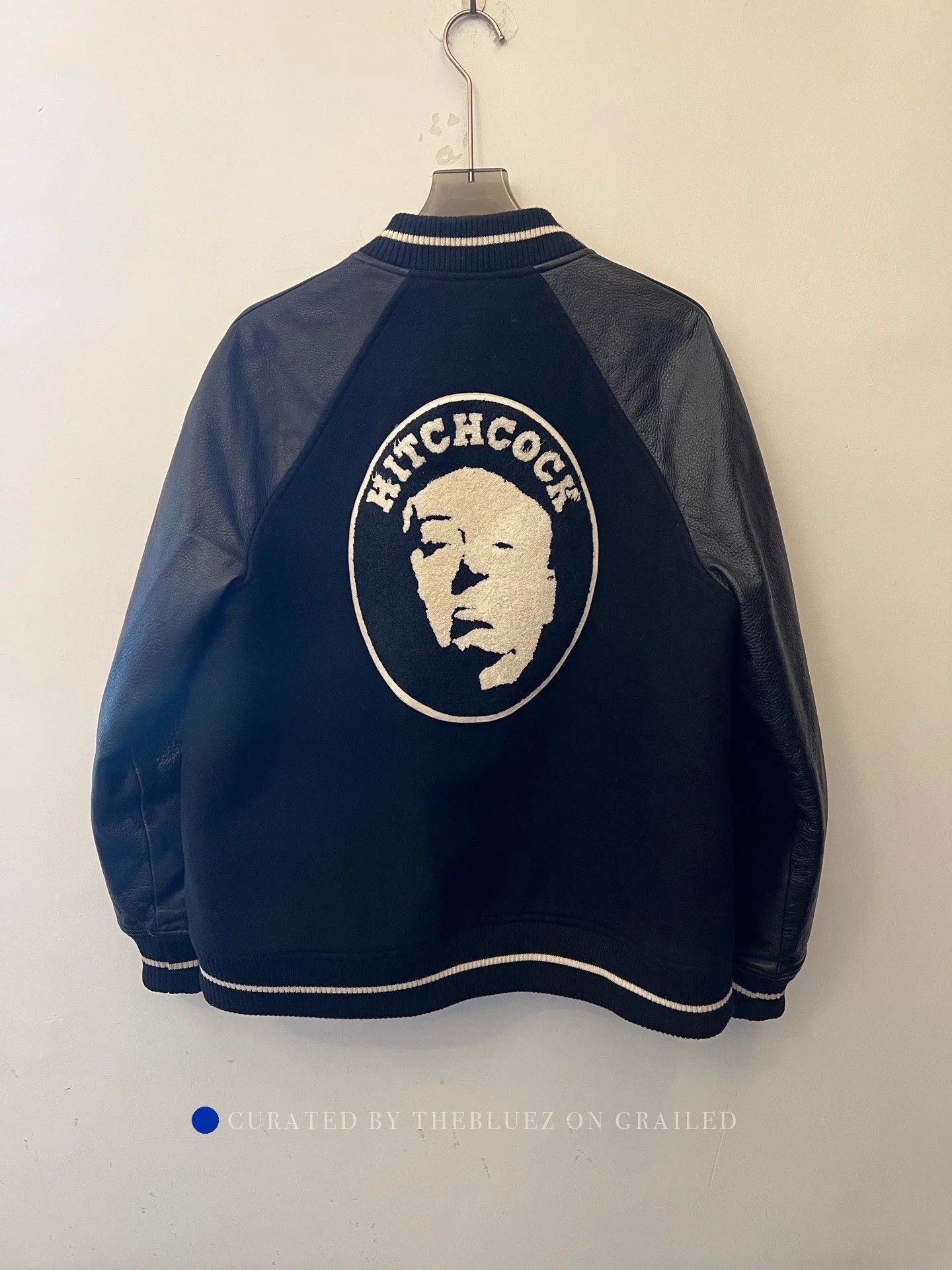 Undercover Black Wool Baseball Jacket with Leather Sleeves Size US L / EU 52-54 / 3 - 2 Thumbnail