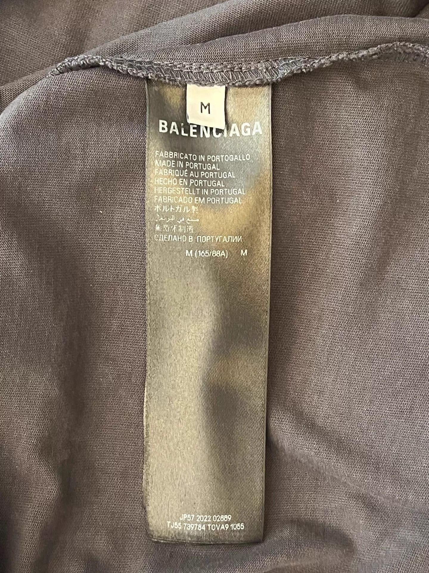 Balenciaga Monogram Tape Logo Black Tee Size US M / EU 48-50 / 2 - 4 Thumbnail