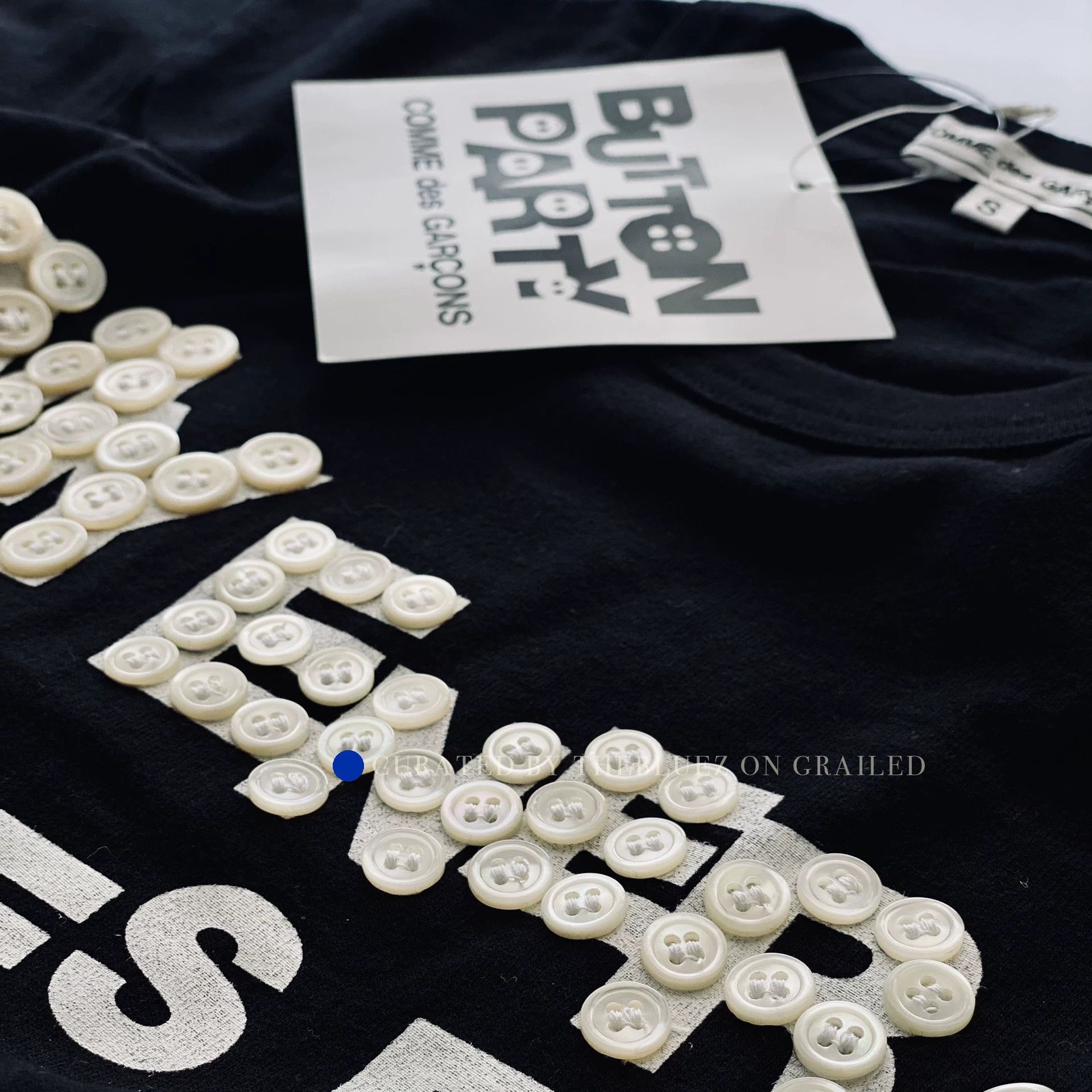Comme des Garcons Rare Handmade Button Short Sleeve Tee Size US S / EU 44-46 / 1 - 2 Thumbnail