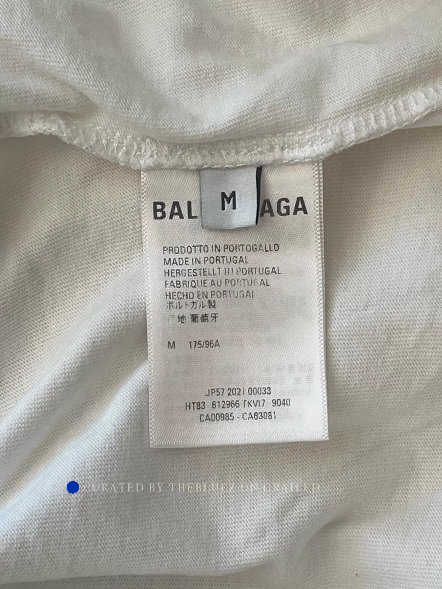 Balenciaga Blurred Logo Print Short Sleeve Tee Size US M / EU 48-50 / 2 - 4 Thumbnail