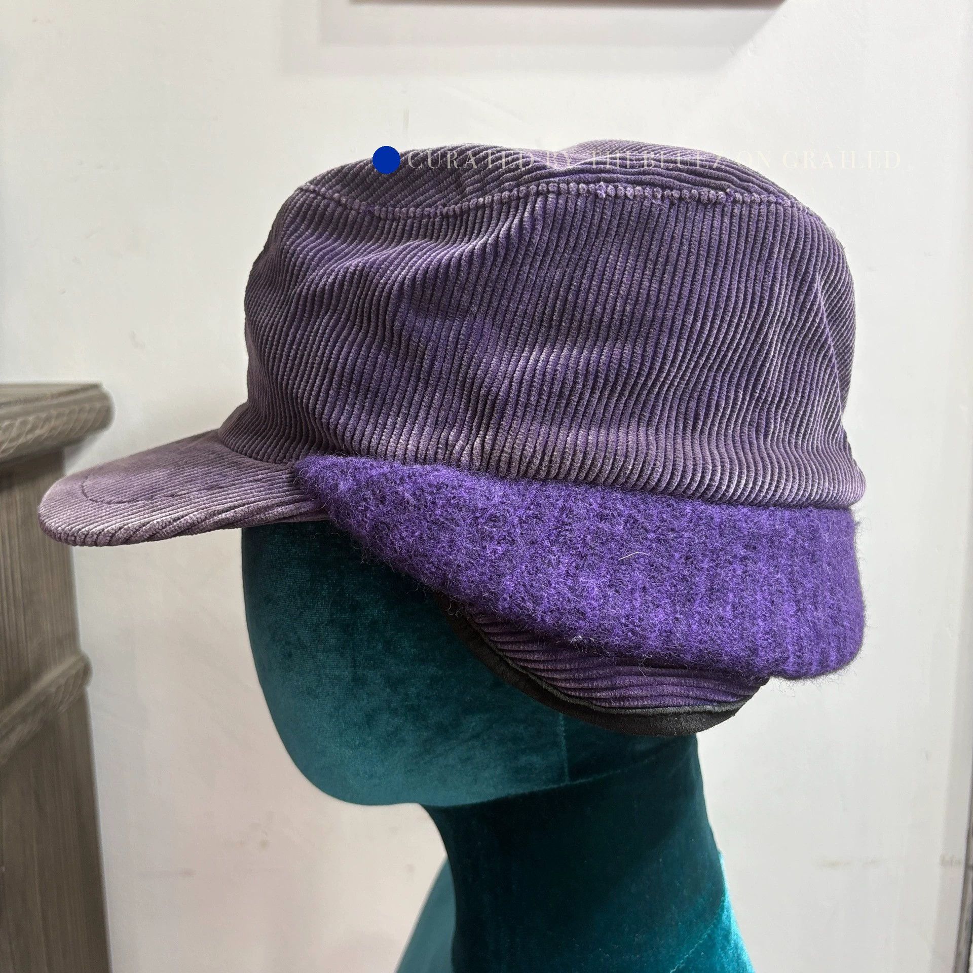 Number (N)ine Purple Military Cap Size ONE SIZE - 2 Thumbnail