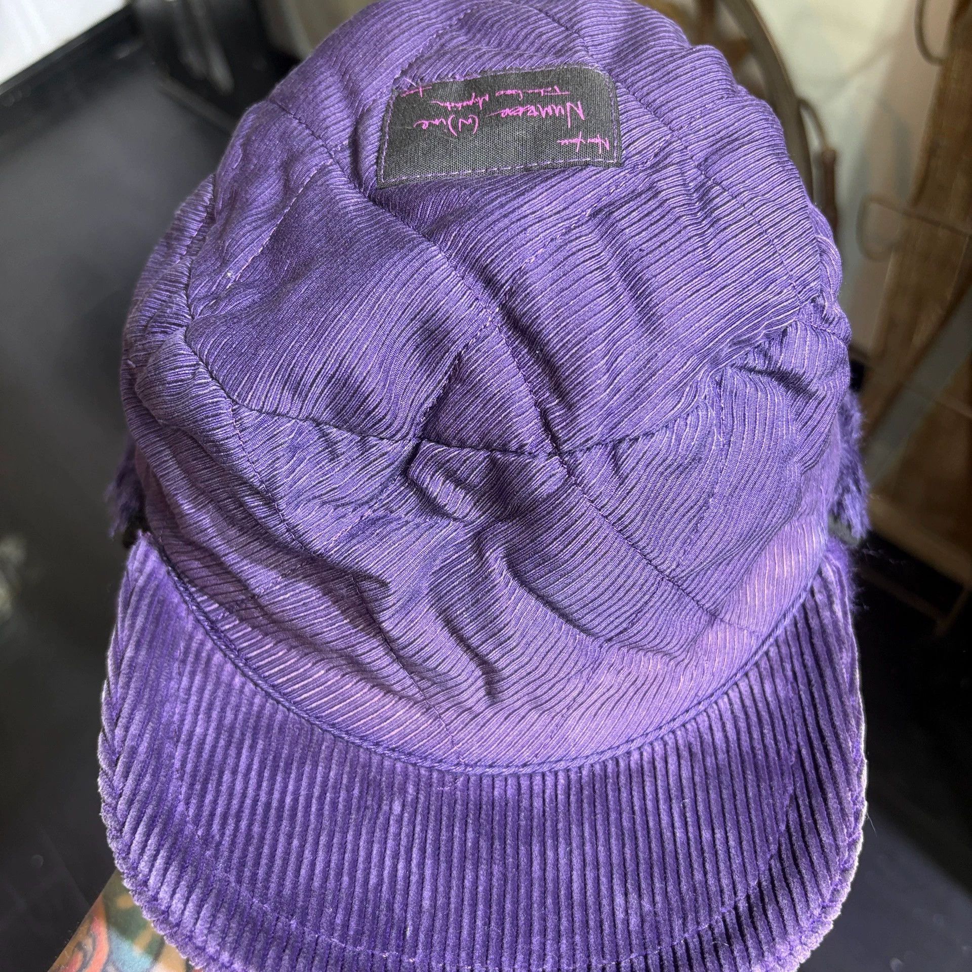 Number (N)ine Purple Military Cap Size ONE SIZE - 7 Thumbnail