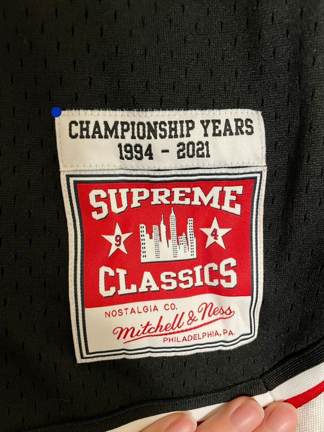 Supreme Mitchell Ness Collab Black Basketball Shorts Size US 34 / EU 50 - 4 Thumbnail