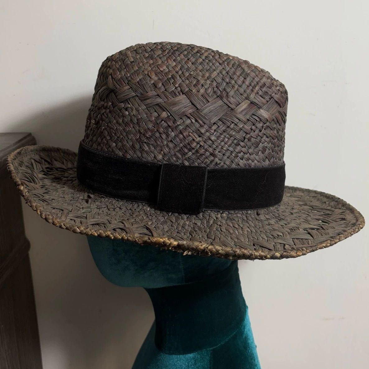Number (N)ine Stylish Multi Color Straw Hat Size ONE SIZE - 3 Thumbnail