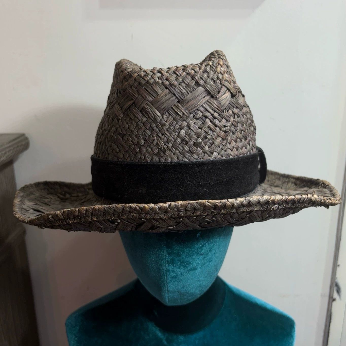 Number (N)ine Stylish Multi Color Straw Hat Size ONE SIZE - 2 Thumbnail