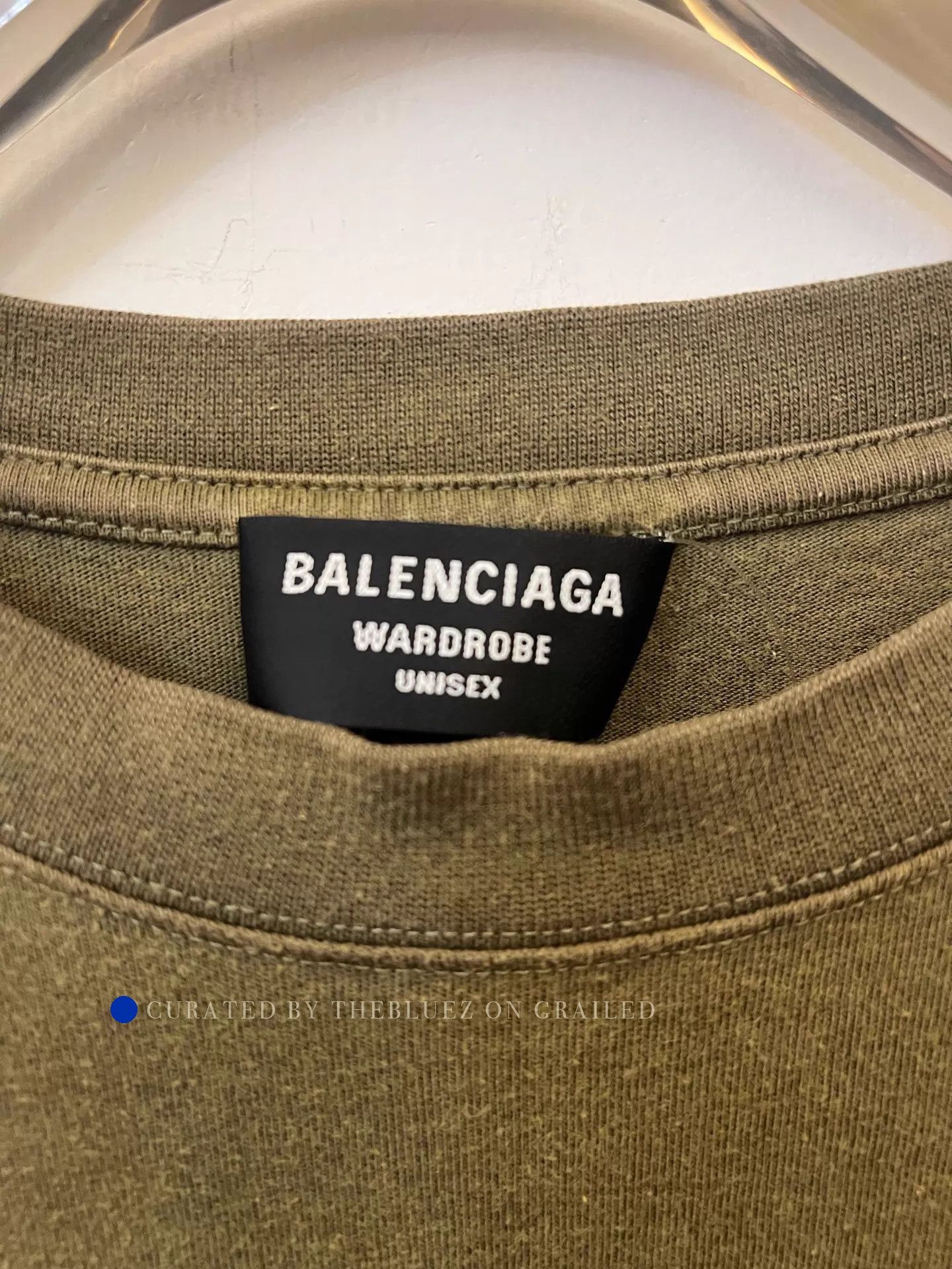 Balenciaga Oversized Crewneck Tee in Brown Size US L / EU 52-54 / 3 - 2 Thumbnail
