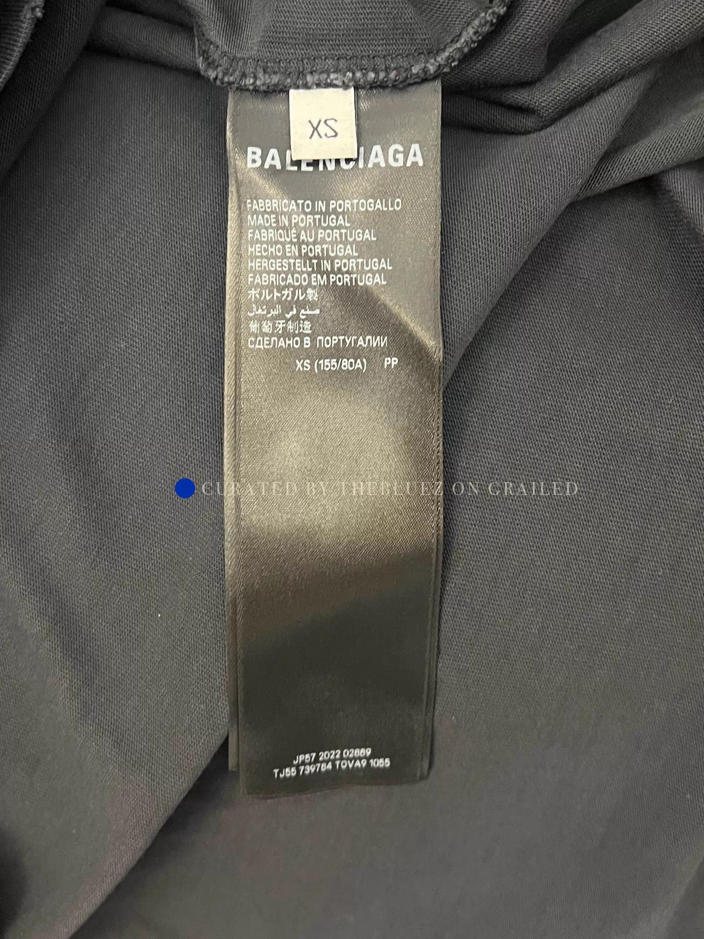 Balenciaga Monogram Tape Logo Tee in Black Size US XS / EU 42 / 0 - 4 Thumbnail