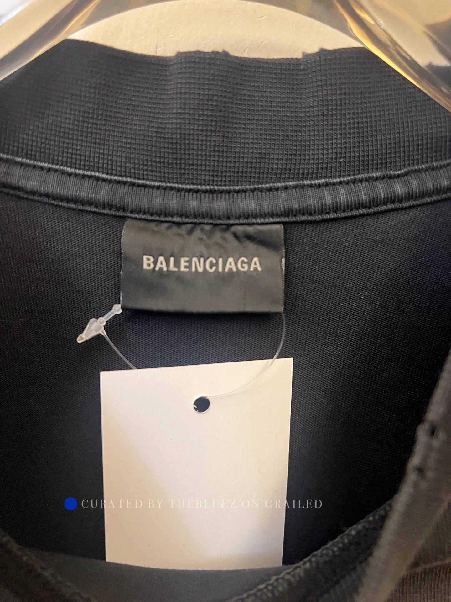 Balenciaga Monogram Tape Logo Tee in Black Size US XS / EU 42 / 0 - 2 Thumbnail