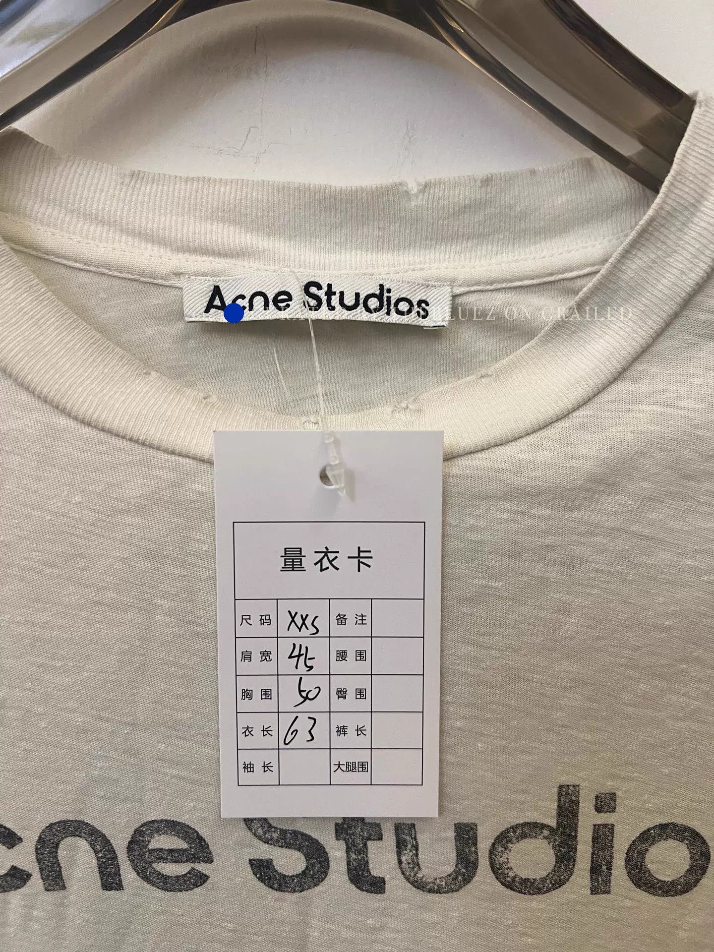 Acne Studios Classic Logo Graphic Long Sleeve Tee Size US XXS / EU 40 - 5 Thumbnail