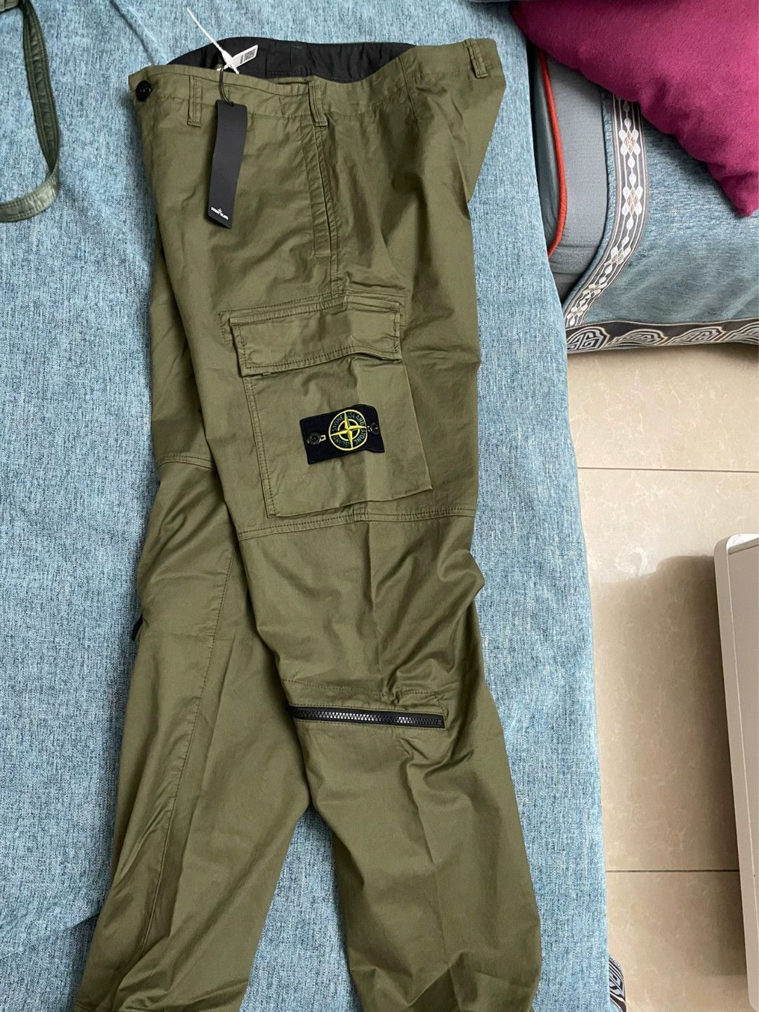 Stone Island OD Green Cargo Pants, Size 32 Size US 32 / EU 48 - 3 Thumbnail