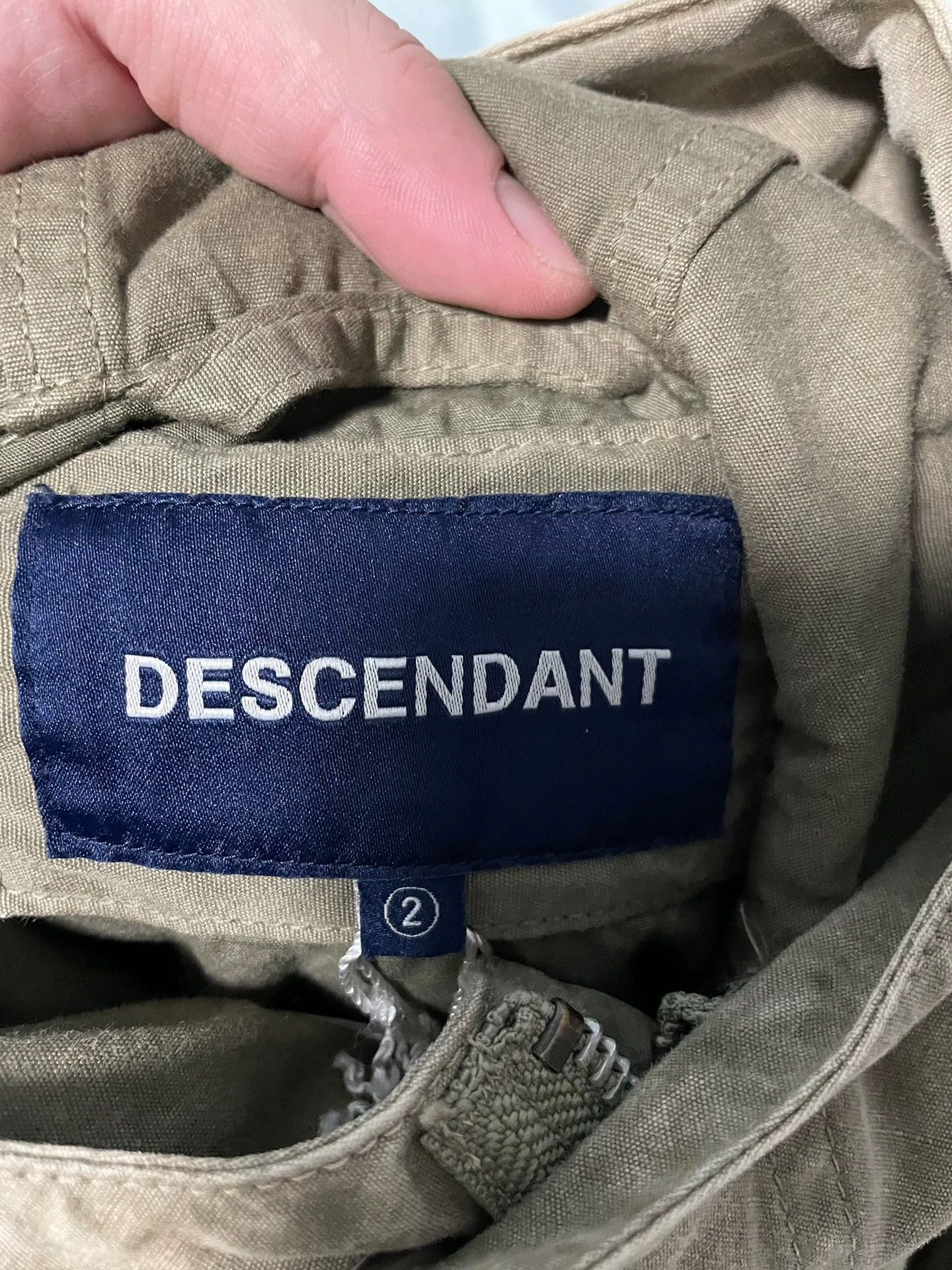 Descendant Washed Waxed Green Weather Jacket Size US M / EU 48-50 / 2 - 6 Thumbnail