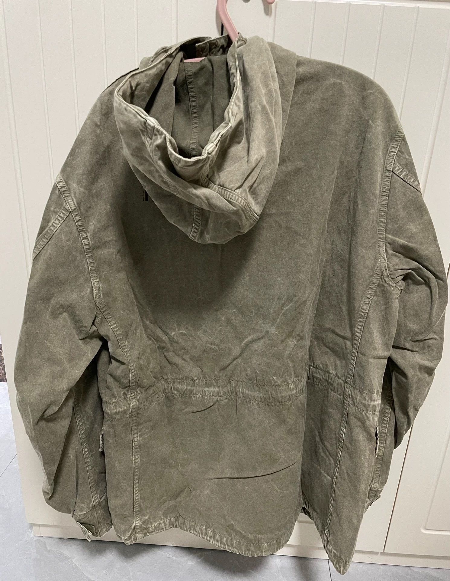 Descendant Washed Waxed Green Weather Jacket Size US M / EU 48-50 / 2 - 2 Thumbnail