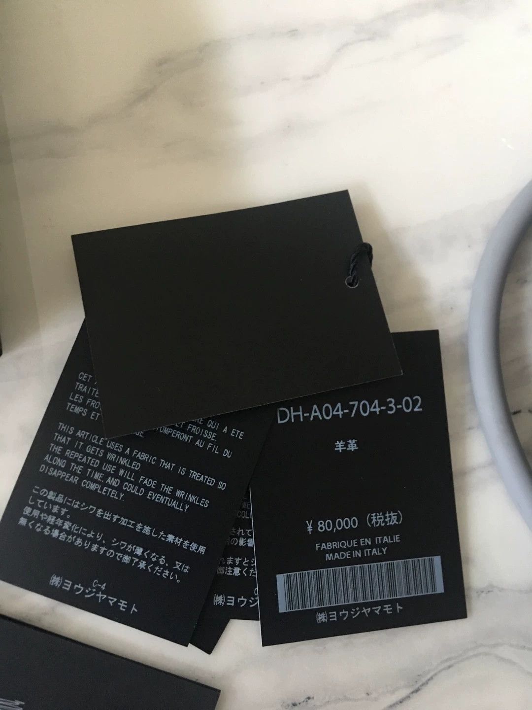Yohji Yamamoto Premium Lambskin Long Zip Wallet in Black Size ONE SIZE - 8 Thumbnail