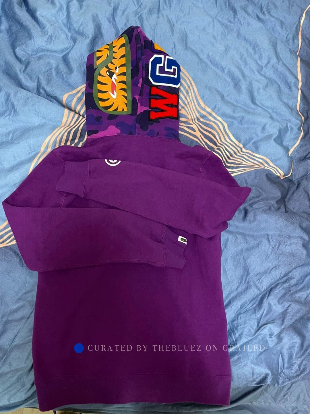 Bape BAPE Purple Shark Hoodie - Size S Size US S / EU 44-46 / 1 - 2 Thumbnail