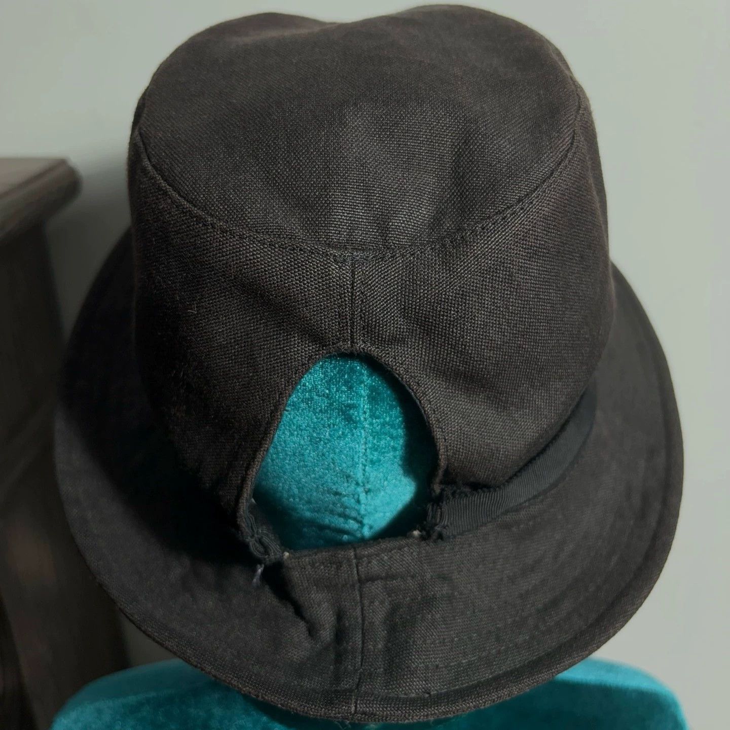 Yohji Yamamoto Runway Hat with Back Opening for Braid Size ONE SIZE - 6 Thumbnail