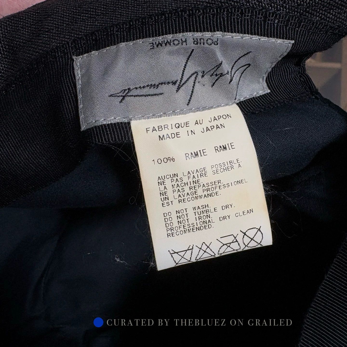 Yohji Yamamoto Runway Hat with Back Opening for Braid Size ONE SIZE - 7 Thumbnail