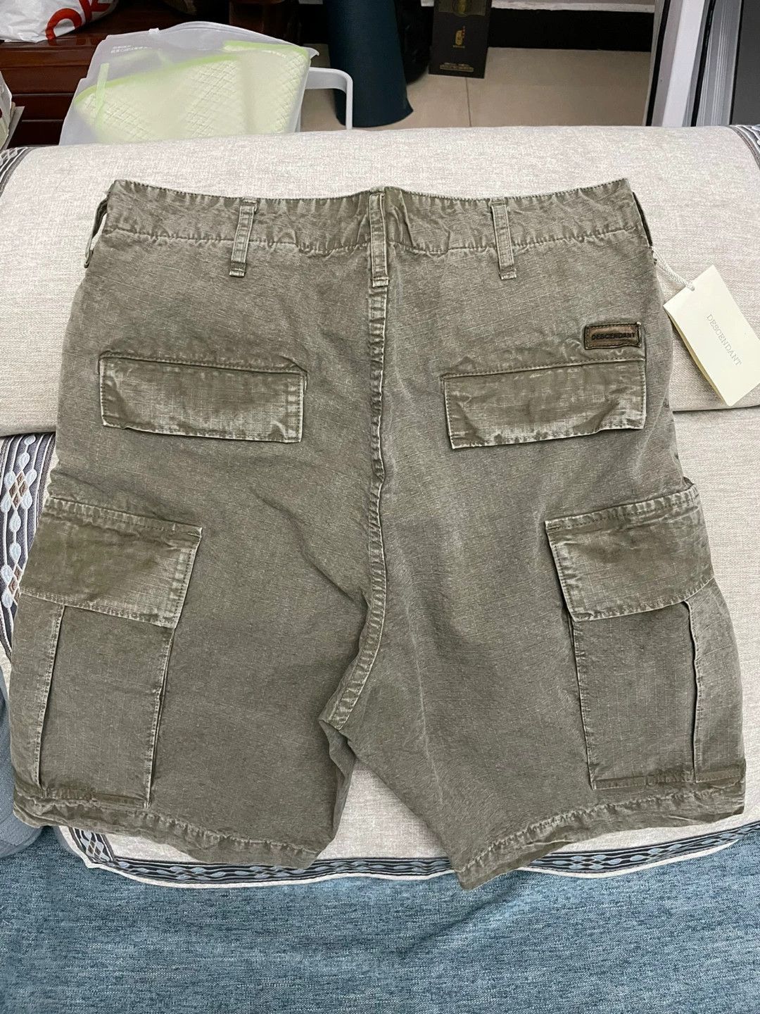 Descendant Batik Wash Ripstop Shorts in Green Size US 30 / EU 46 - 2 Thumbnail