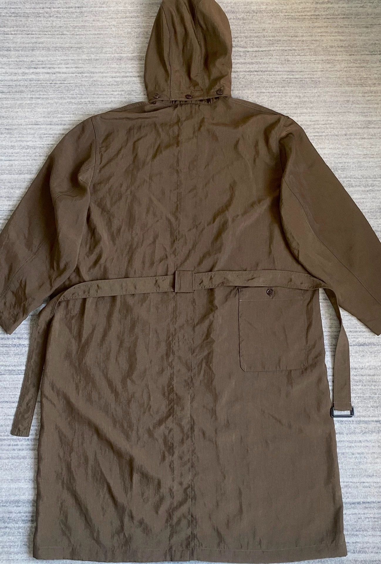 Lemaire Brown Belted Military Trench Coat in XL Size US XL / EU 56 / 4 - 3 Thumbnail