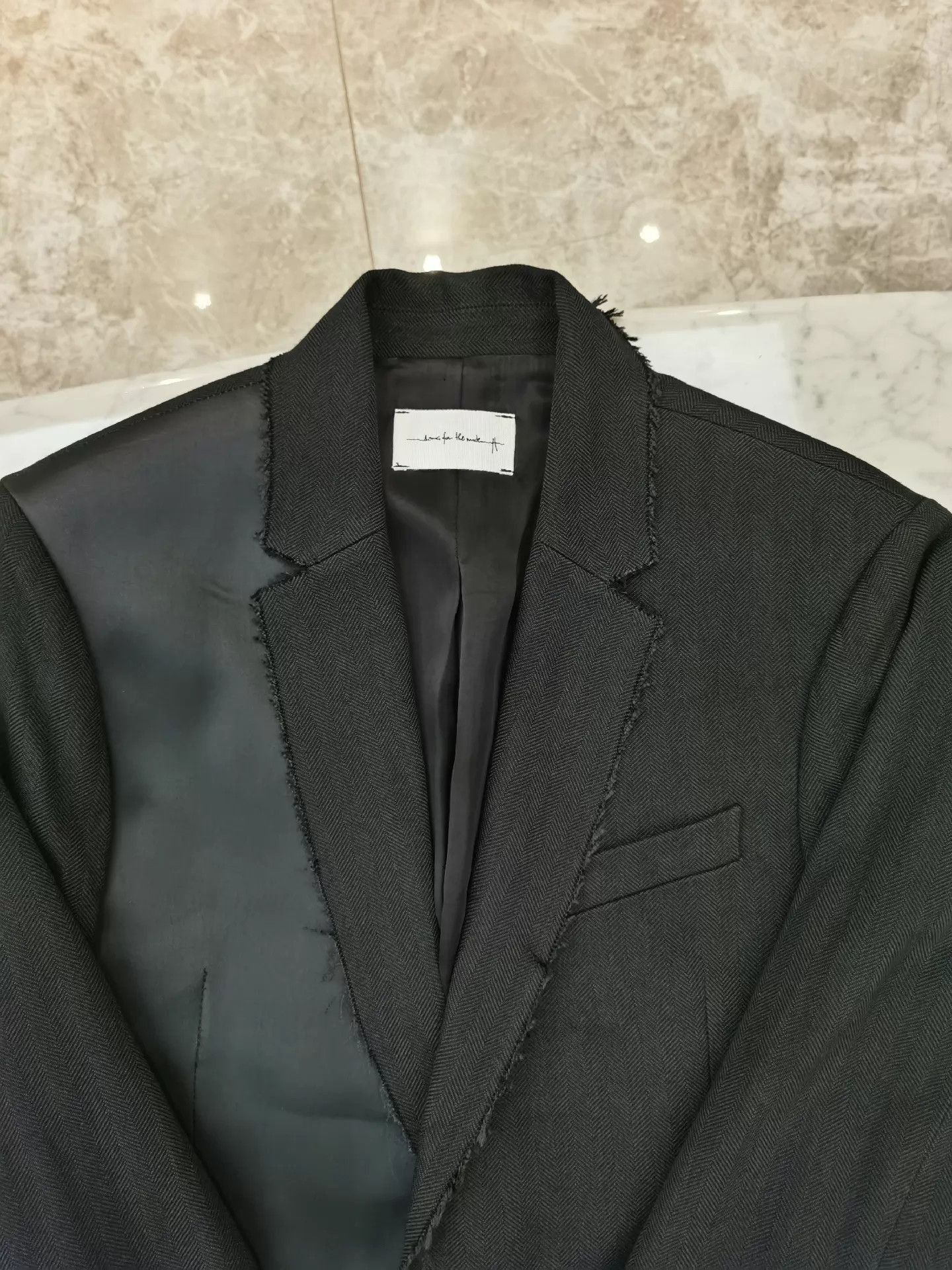 SOFTMACHINE Distressed Asymmetric Blazer in Black Size US M / EU 48-50 / 2 - 9 Thumbnail