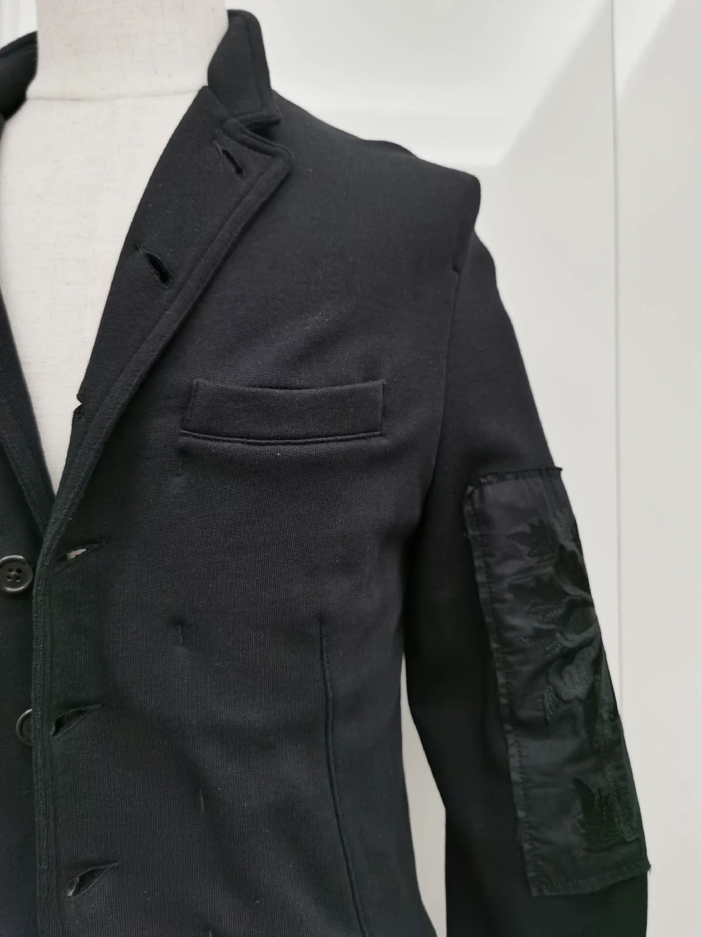 Ann Demeulemeester Black Embroidered Cuff Blazer Size US M / EU 48-50 / 2 - 5 Thumbnail