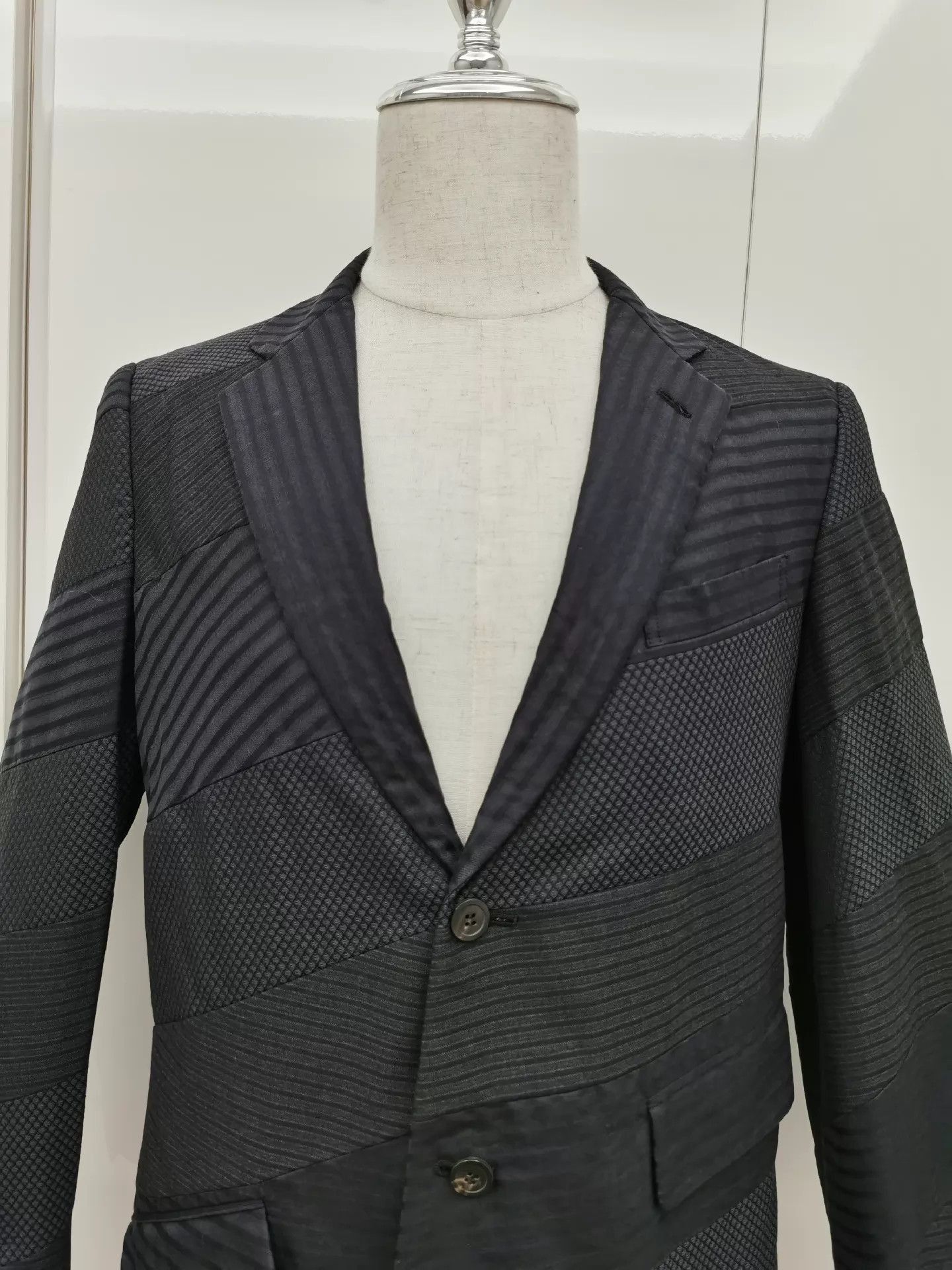 Comme des Garcons Irregular Paneled Blazer in Black Size US M / EU 48-50 / 2 - 3 Thumbnail