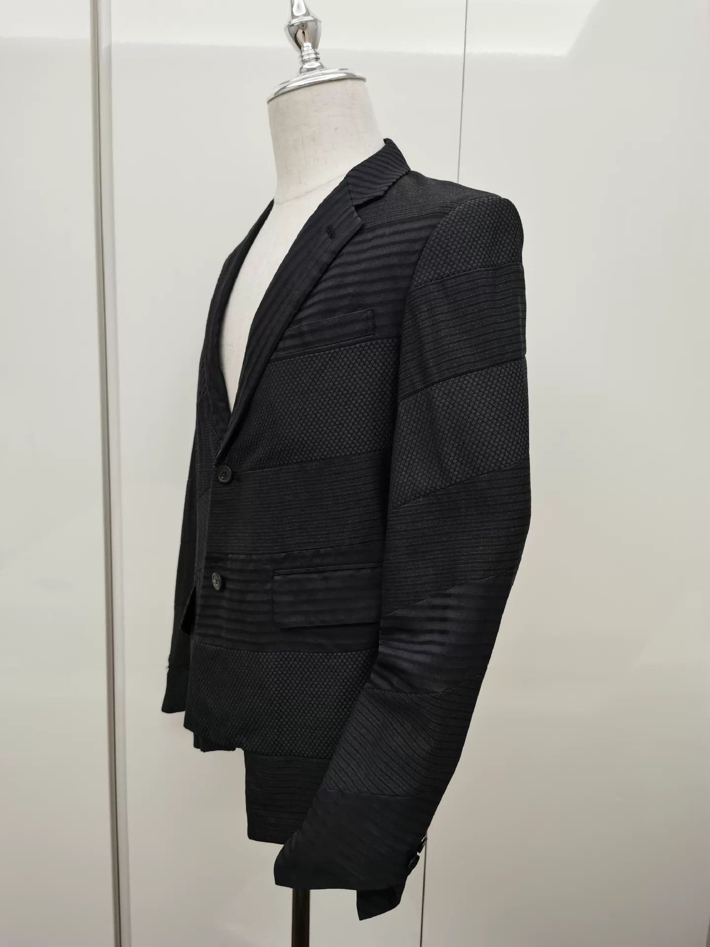 Comme des Garcons Irregular Paneled Blazer in Black Size US M / EU 48-50 / 2 - 4 Thumbnail