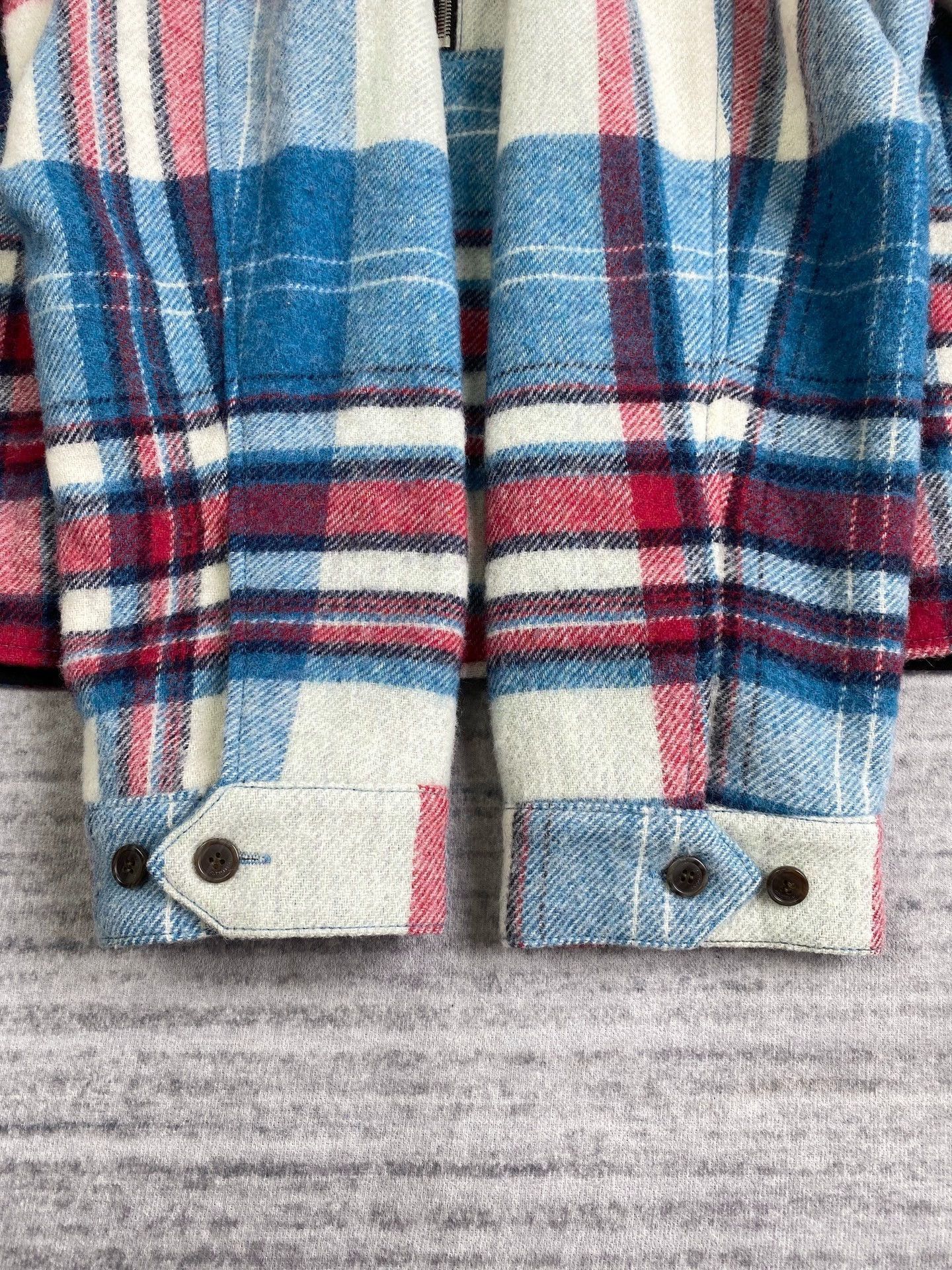 WE11DONE Multi Check Half-Zip Wool Jacket Size US M / EU 48-50 / 2 - 5 Thumbnail