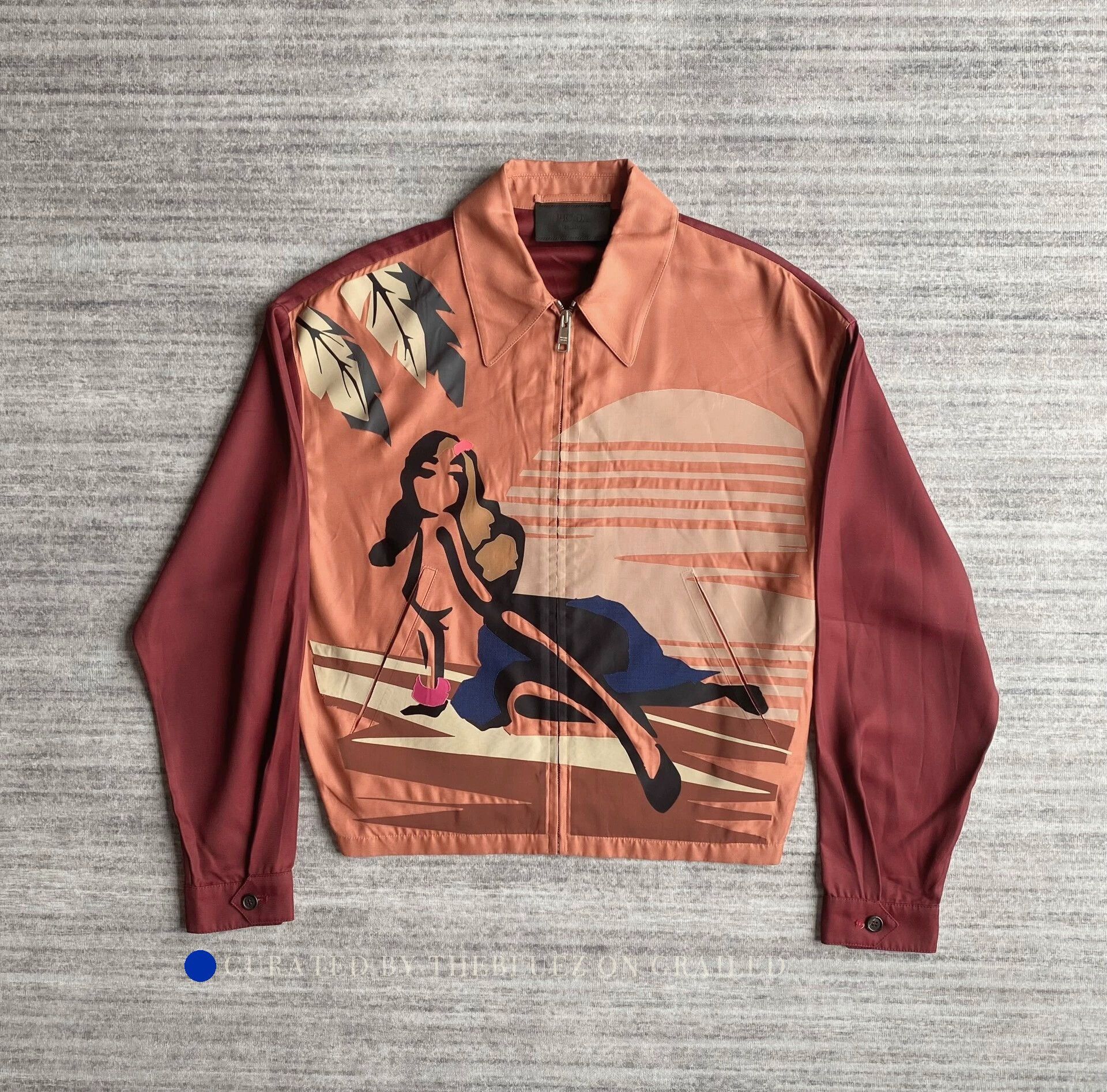 Prada Vibrant Orange Silk Short Jacket Size US XS / EU 42 / 0 - 2 Thumbnail