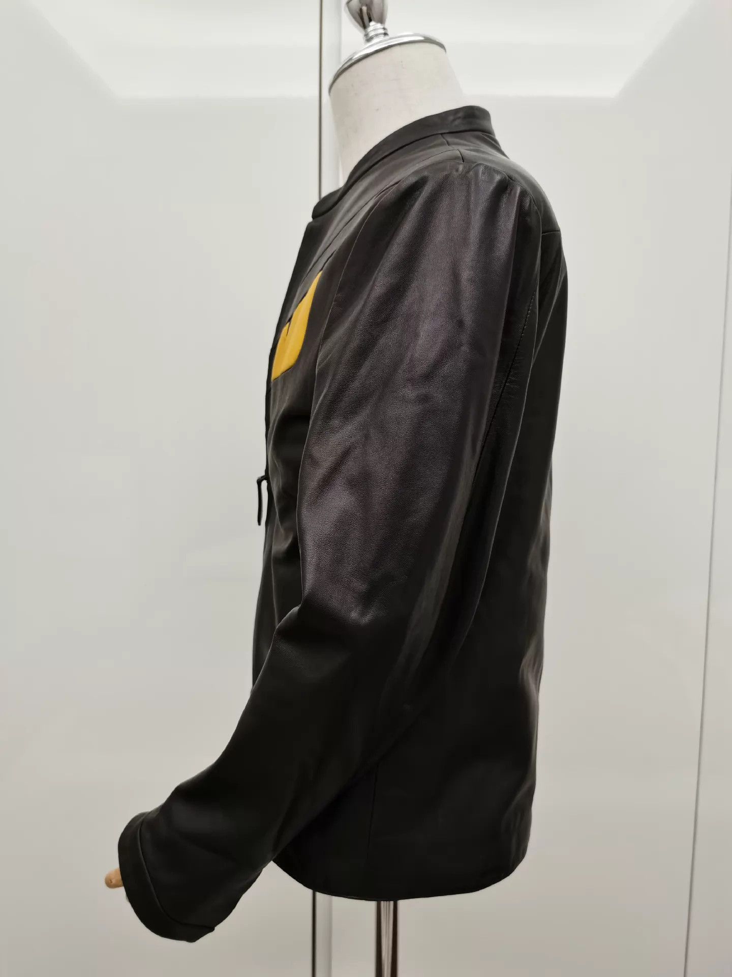 Fendi Classic Monster Leather Jacket in Black Size US S / EU 44-46 / 1 - 4 Thumbnail