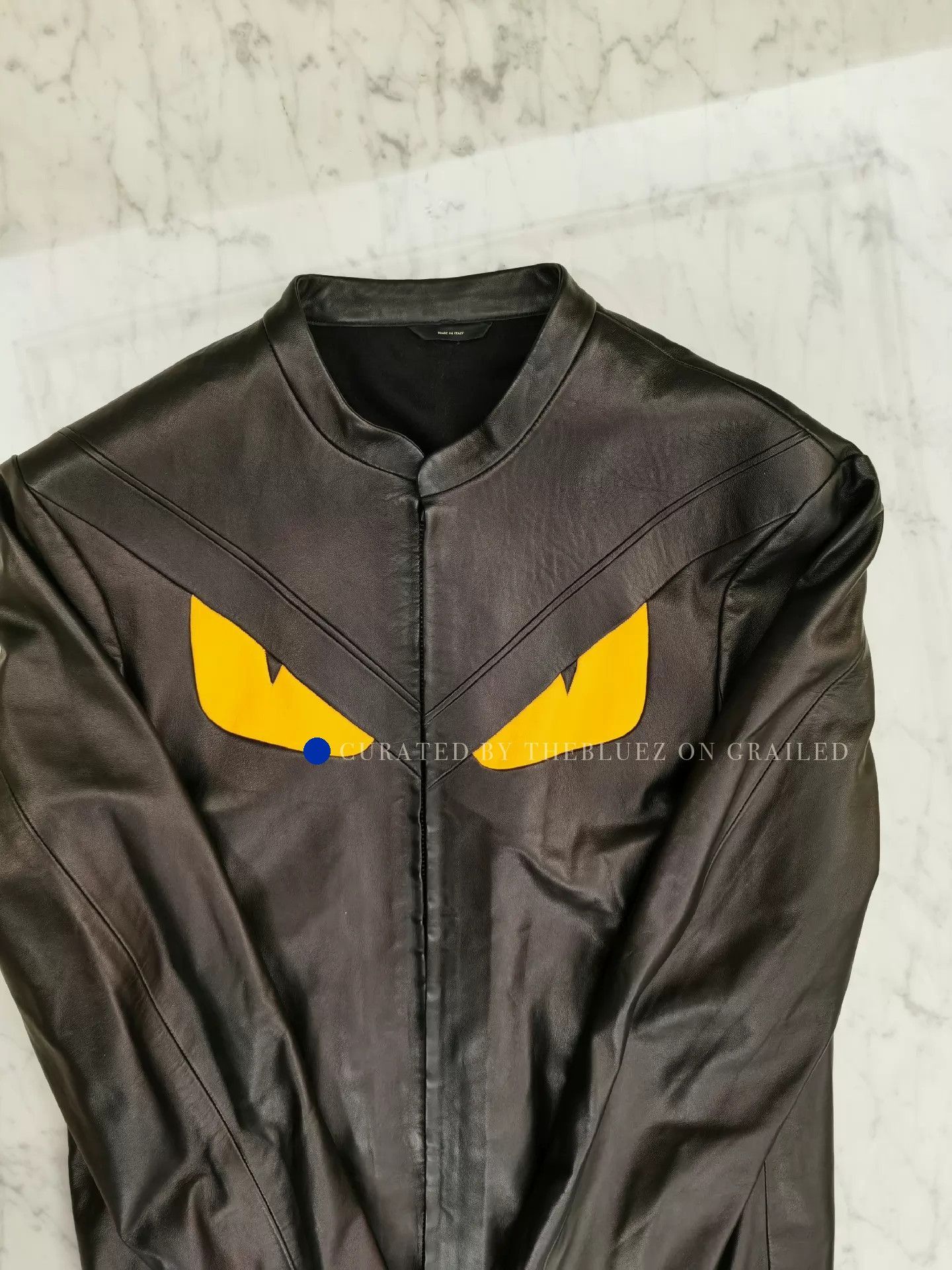 Fendi Classic Monster Leather Jacket in Black Size US S / EU 44-46 / 1 - 9 Thumbnail