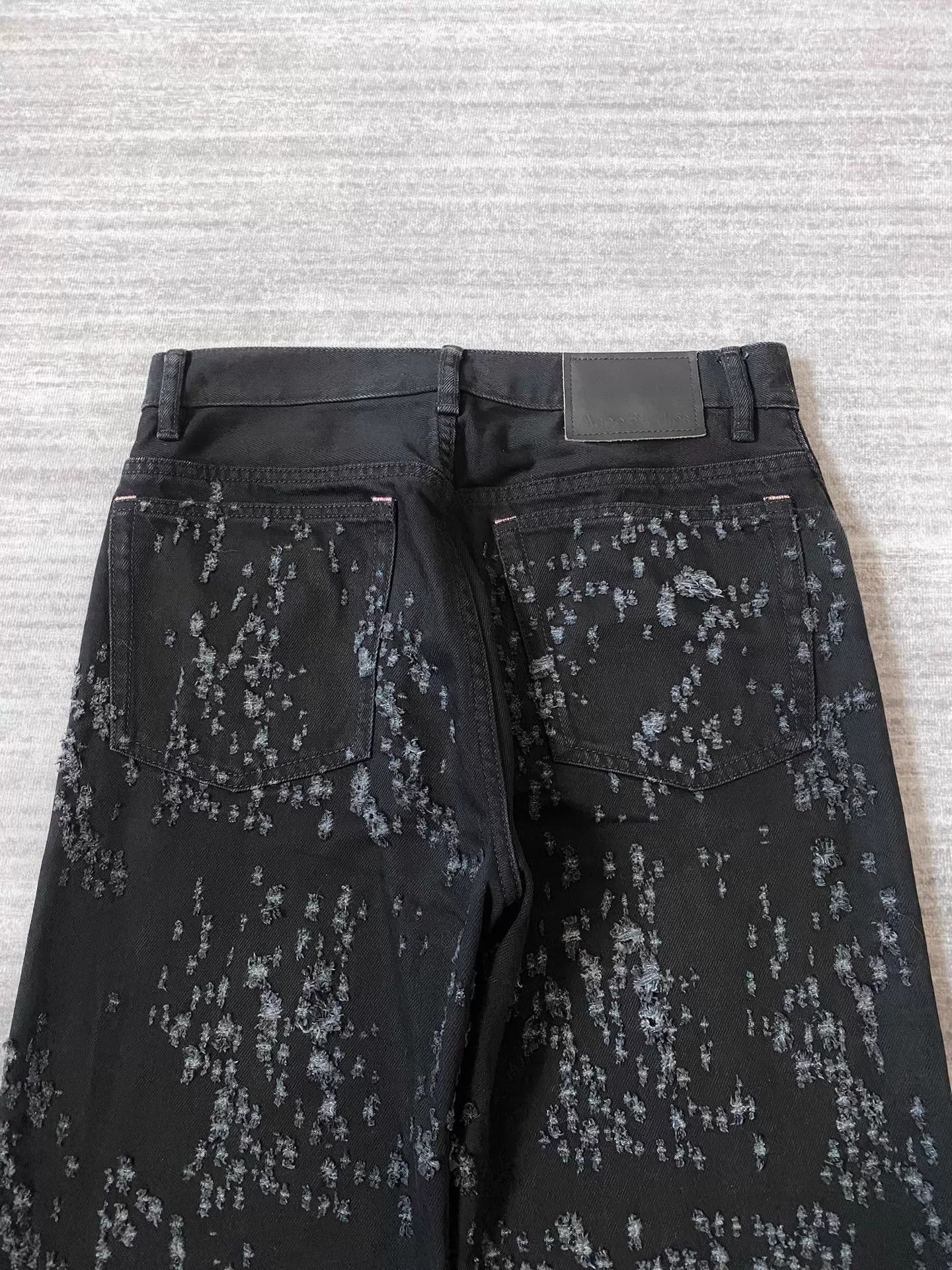 Acne Studios Distressed Flare Jeans in Black Size US 30 / EU 46 - 5 Thumbnail