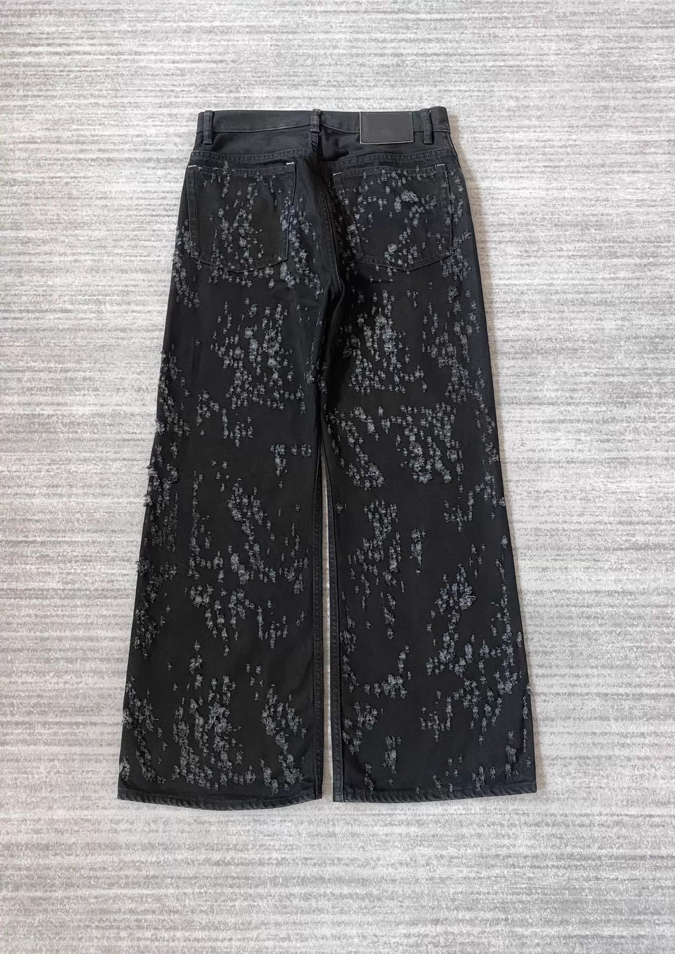 Acne Studios Distressed Flare Jeans in Black Size US 30 / EU 46 - 4 Thumbnail