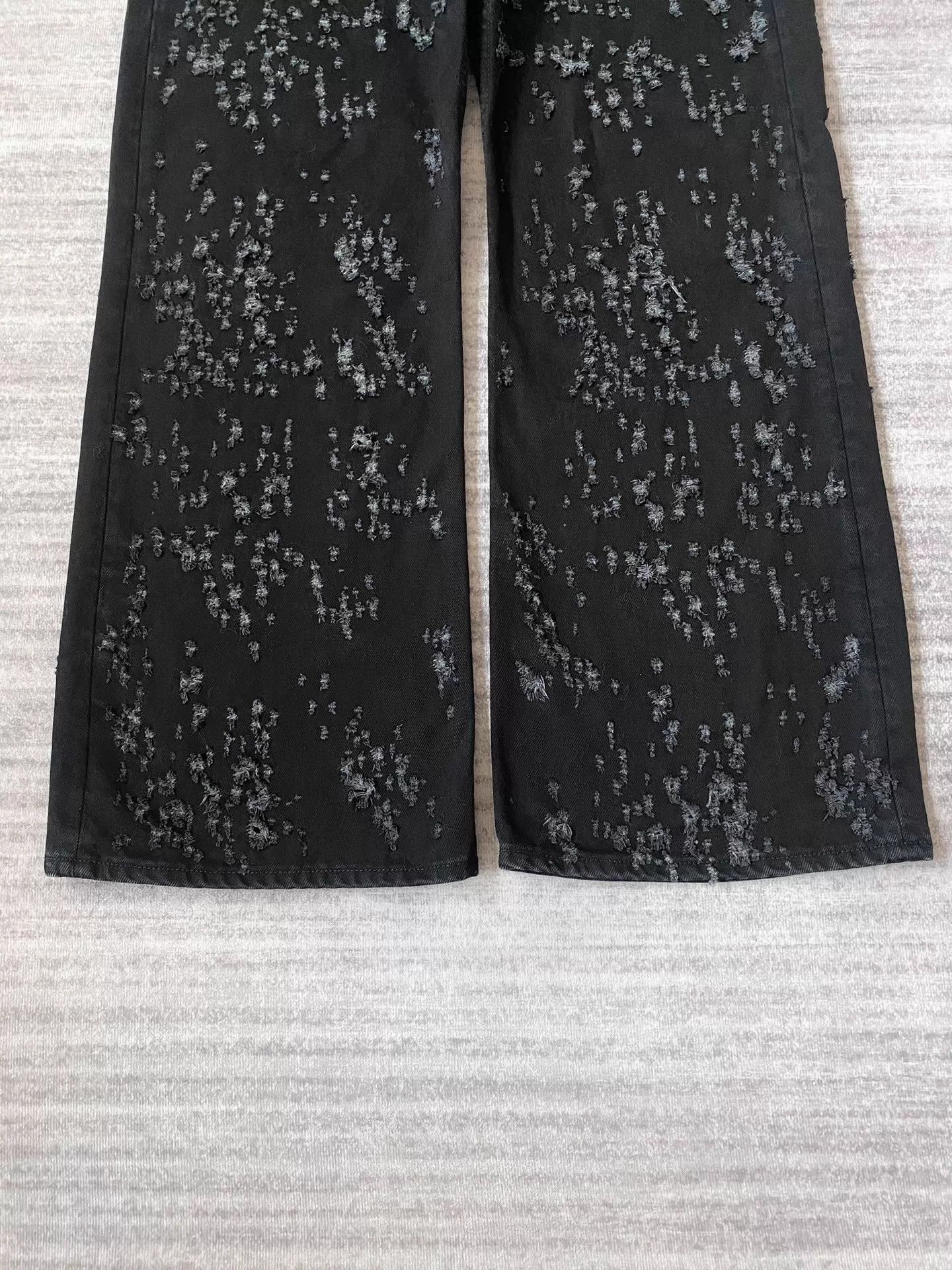 Acne Studios Distressed Flare Jeans in Black Size US 30 / EU 46 - 3 Thumbnail