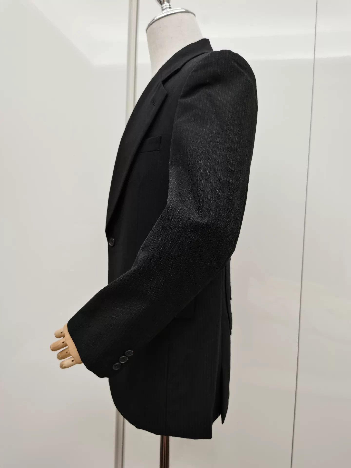 Comme des Garcons Homme Plus Subtle Stripe Black Blazer Size US M / EU 48-50 / 2 - 4 Thumbnail