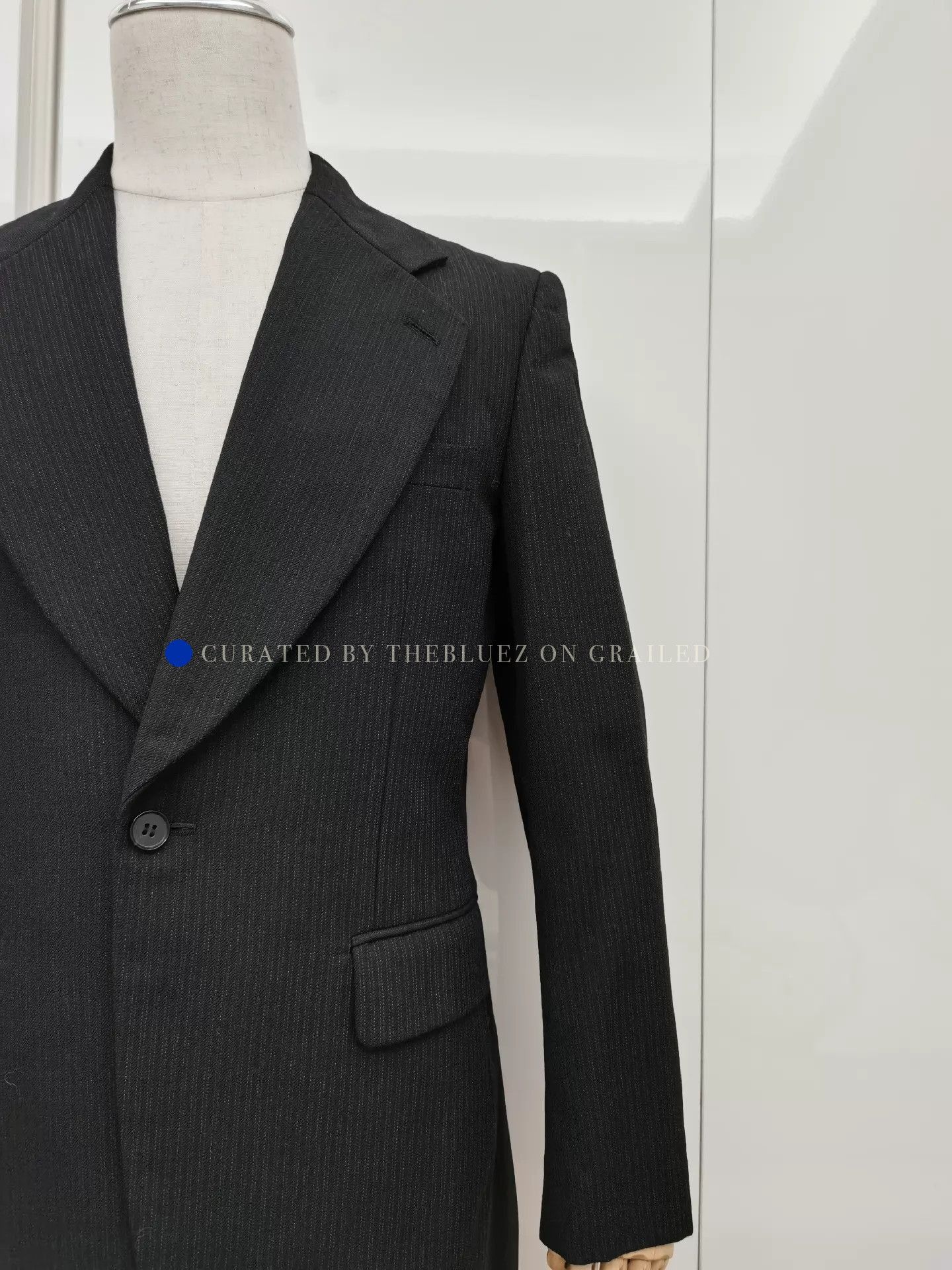 Comme des Garcons Homme Plus Subtle Stripe Black Blazer Size US M / EU 48-50 / 2 - 3 Thumbnail
