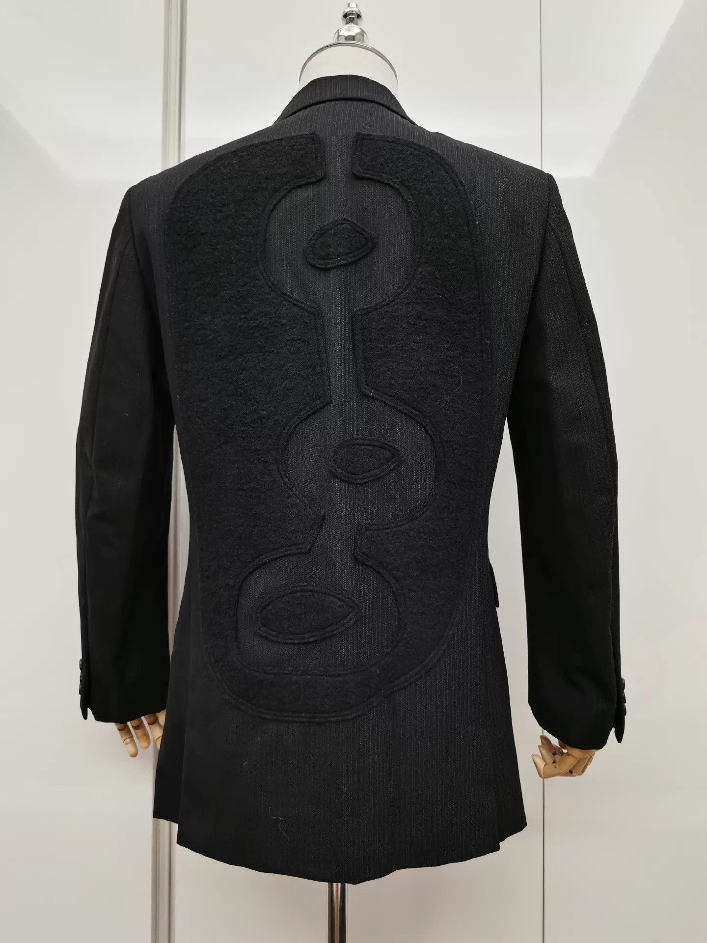Comme des Garcons Homme Plus Subtle Stripe Black Blazer Size US M / EU 48-50 / 2 - 5 Thumbnail