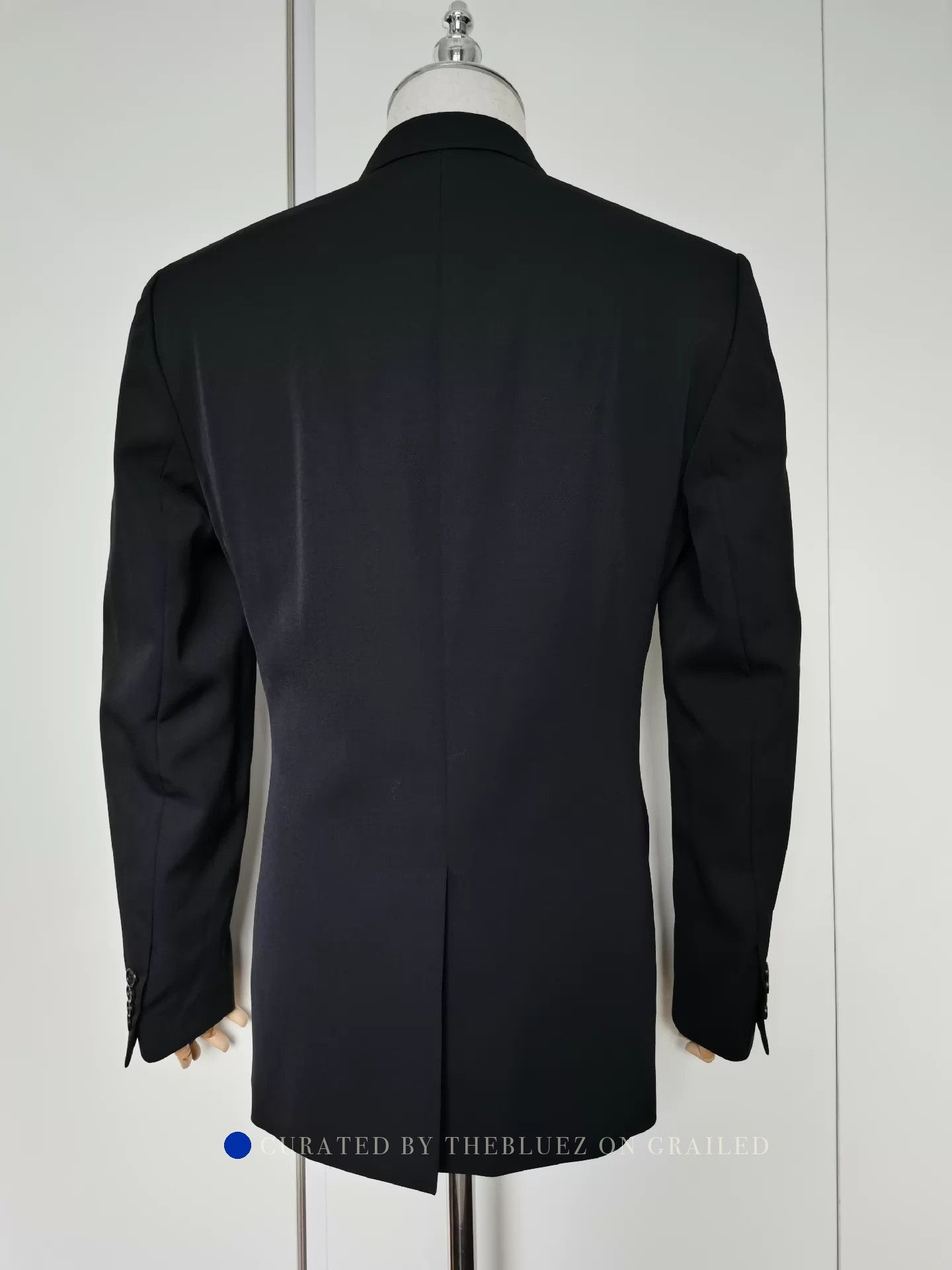 Dior Elegant Black Wool Blazer with Side Stripe Size US M / EU 48-50 / 2 - 5 Thumbnail